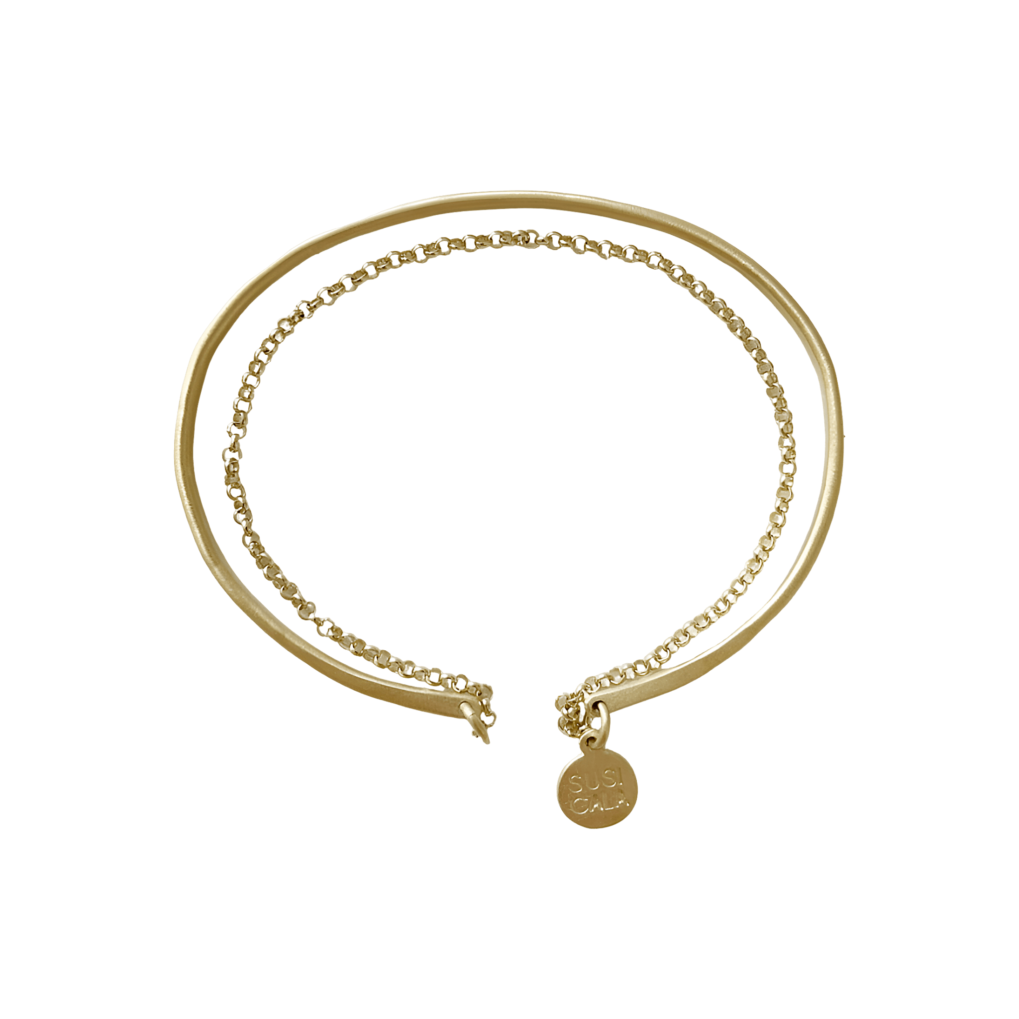 Susi Cala Armreif Kam Chain Bangle, vergoldet