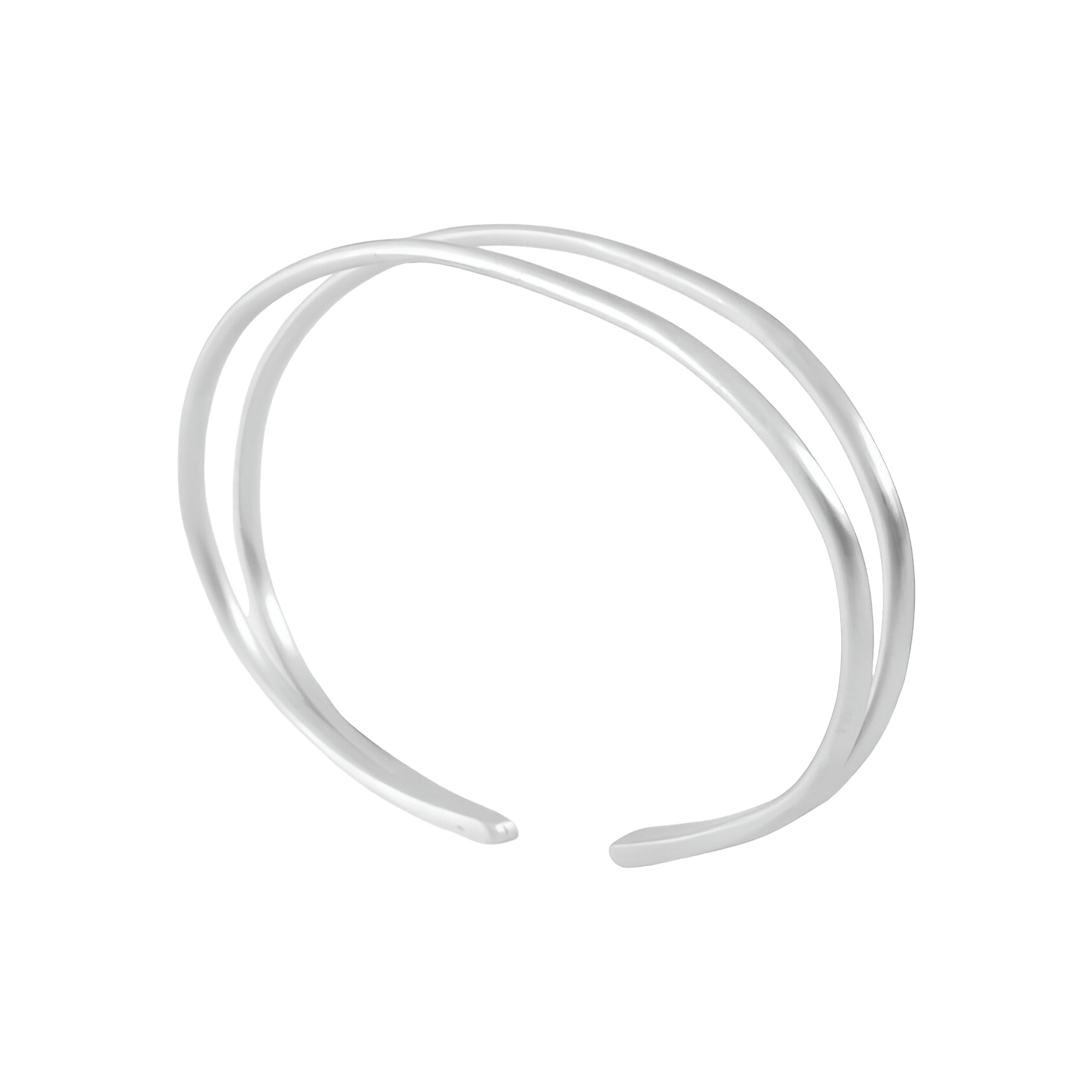 Susi Cala Armreif London Double Bangle, Silber