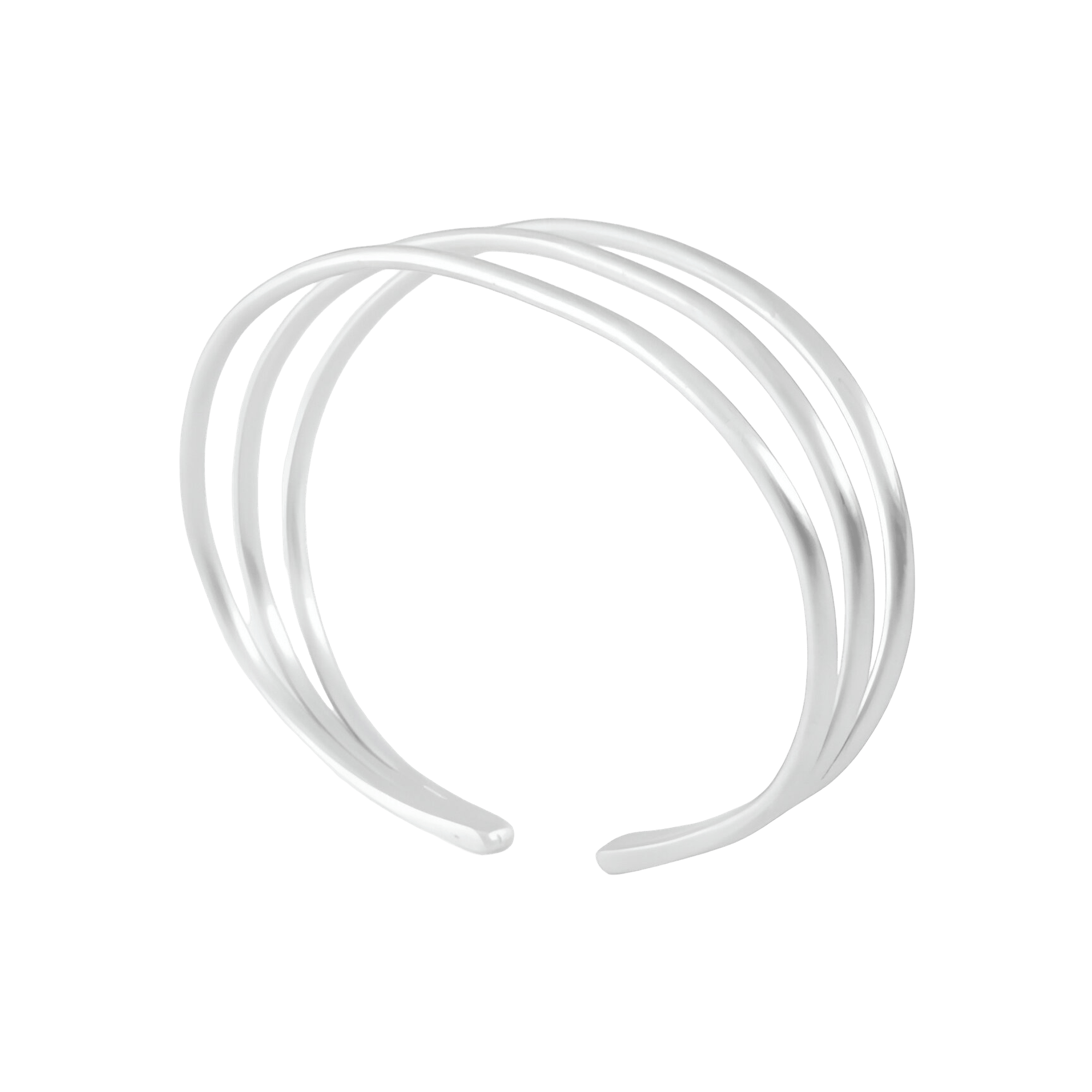 Susi Cala Armreif London Triple Bangle, Silber