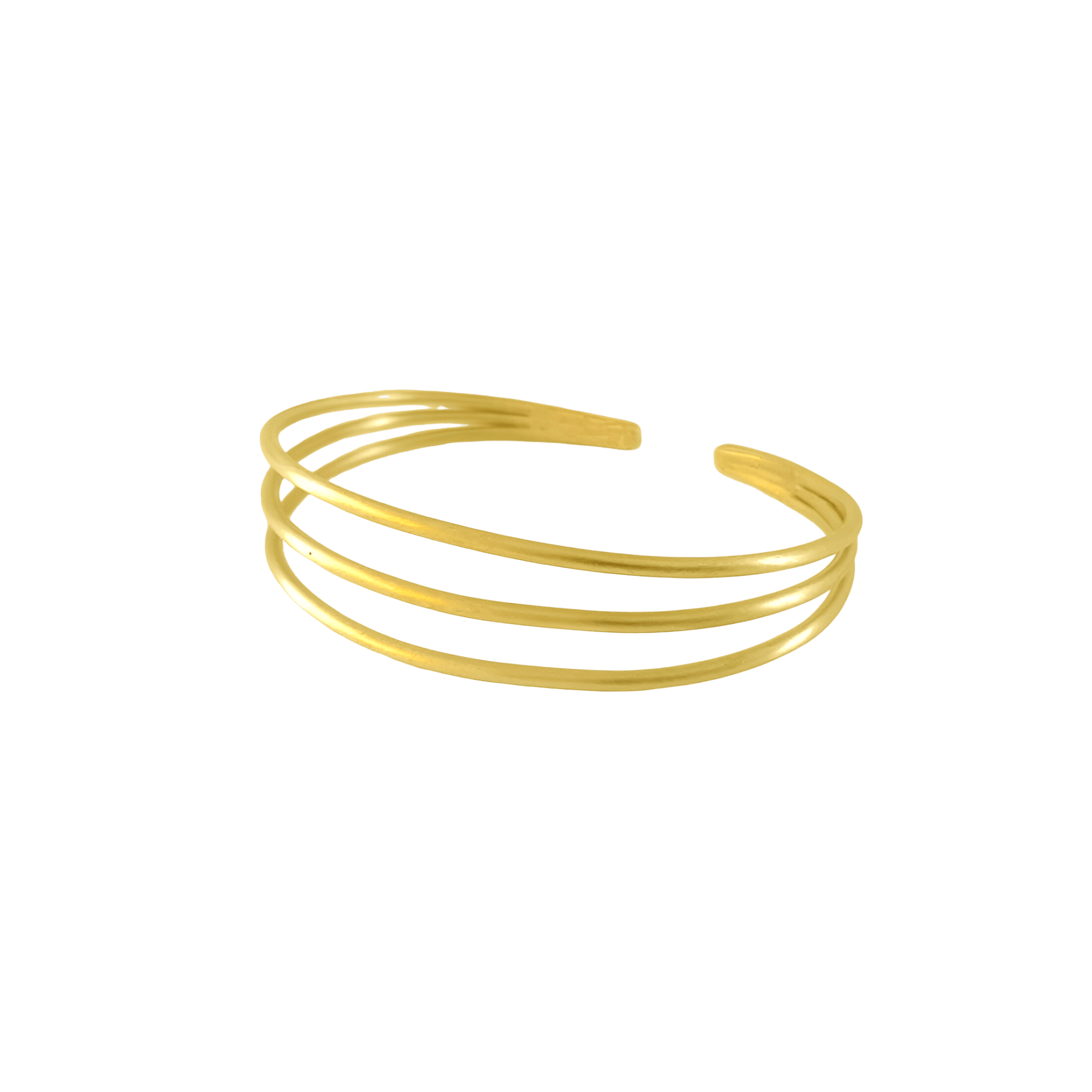 Susi Cala Armreif London Triple Bangle, vergoldet