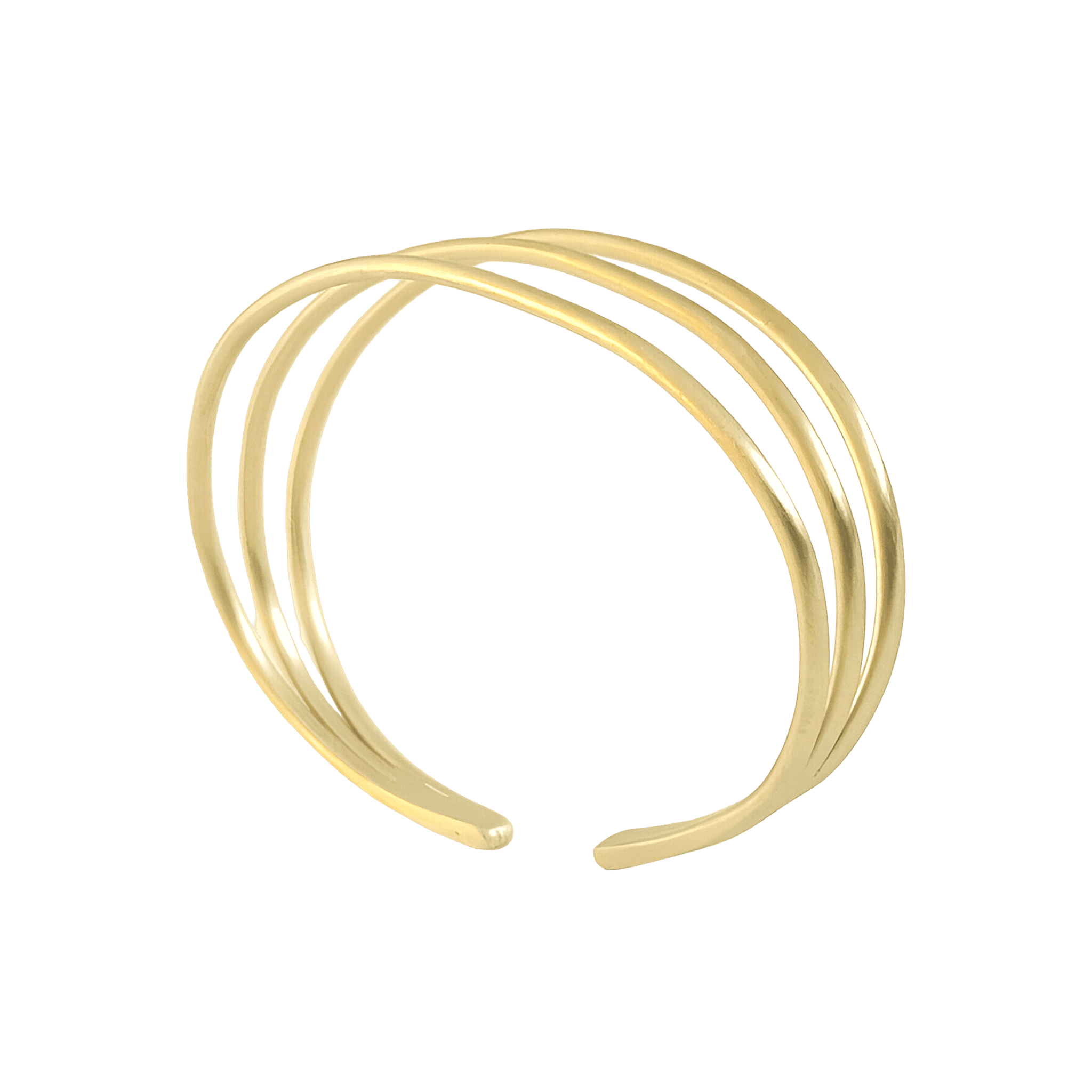 Susi Cala Armreif London Triple Bangle, vergoldet