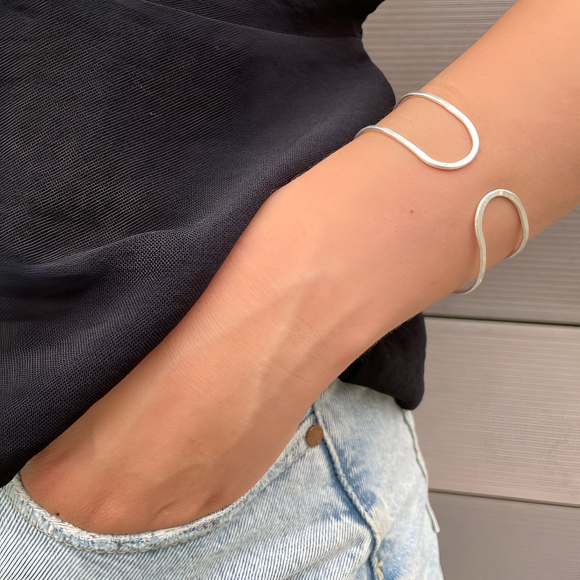 Susi Cala Armreif Marine Bangle, Silber