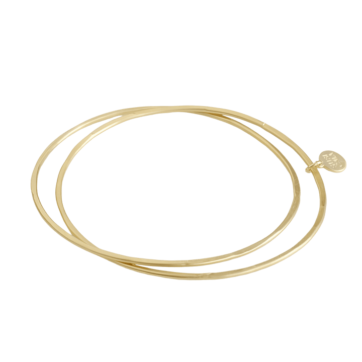 Susi Cala Armreif Twin Double Bangle, vergoldet
