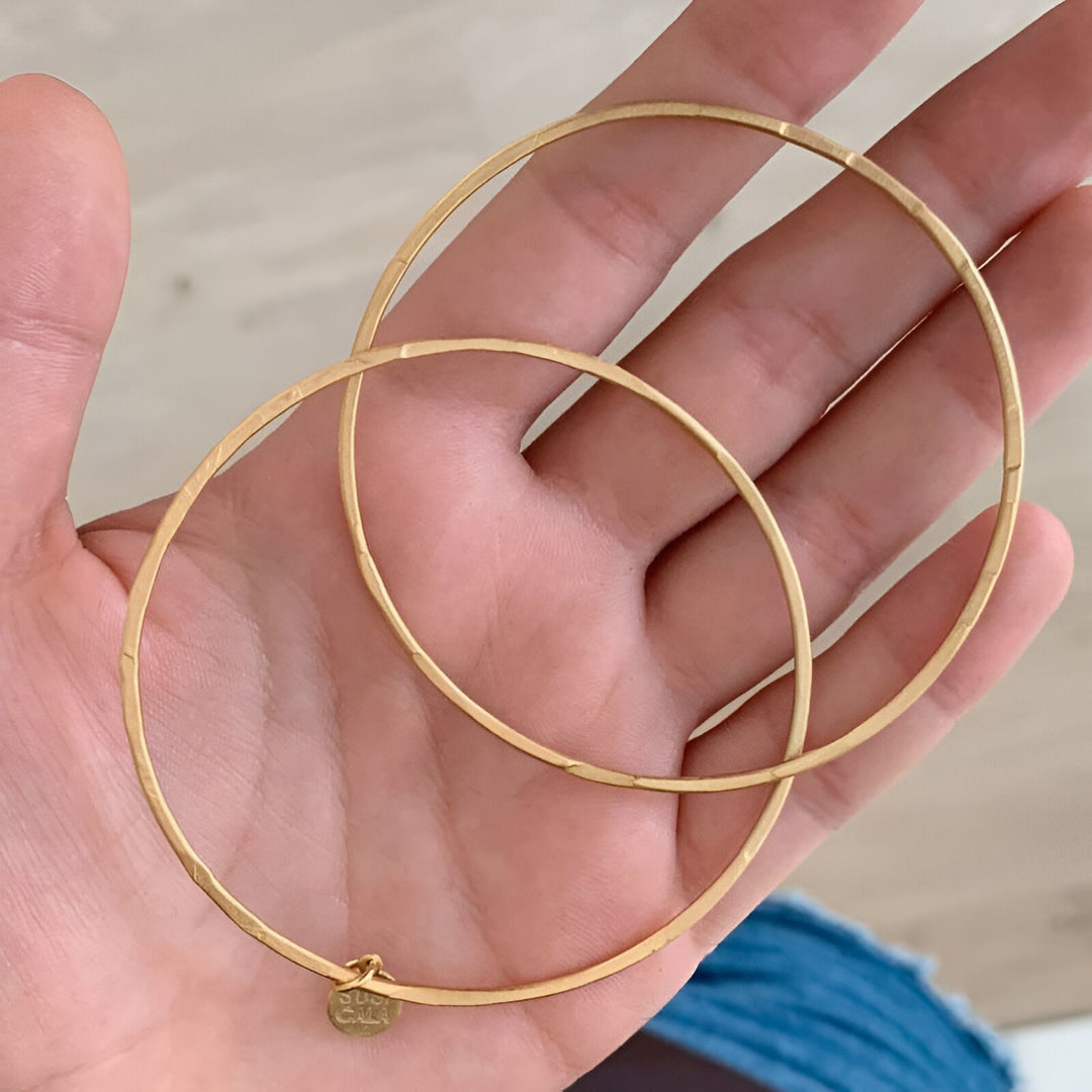Susi Cala Armreif Twin Double Bangle, vergoldet