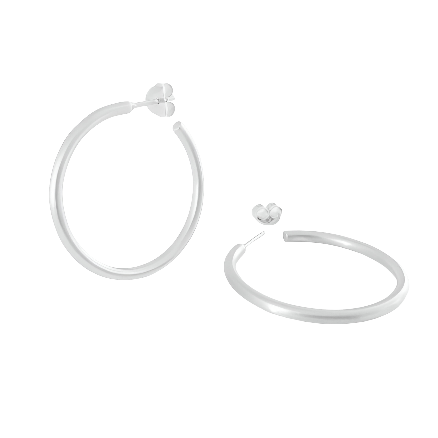 Susi Cala Creolen London, XL, Silber