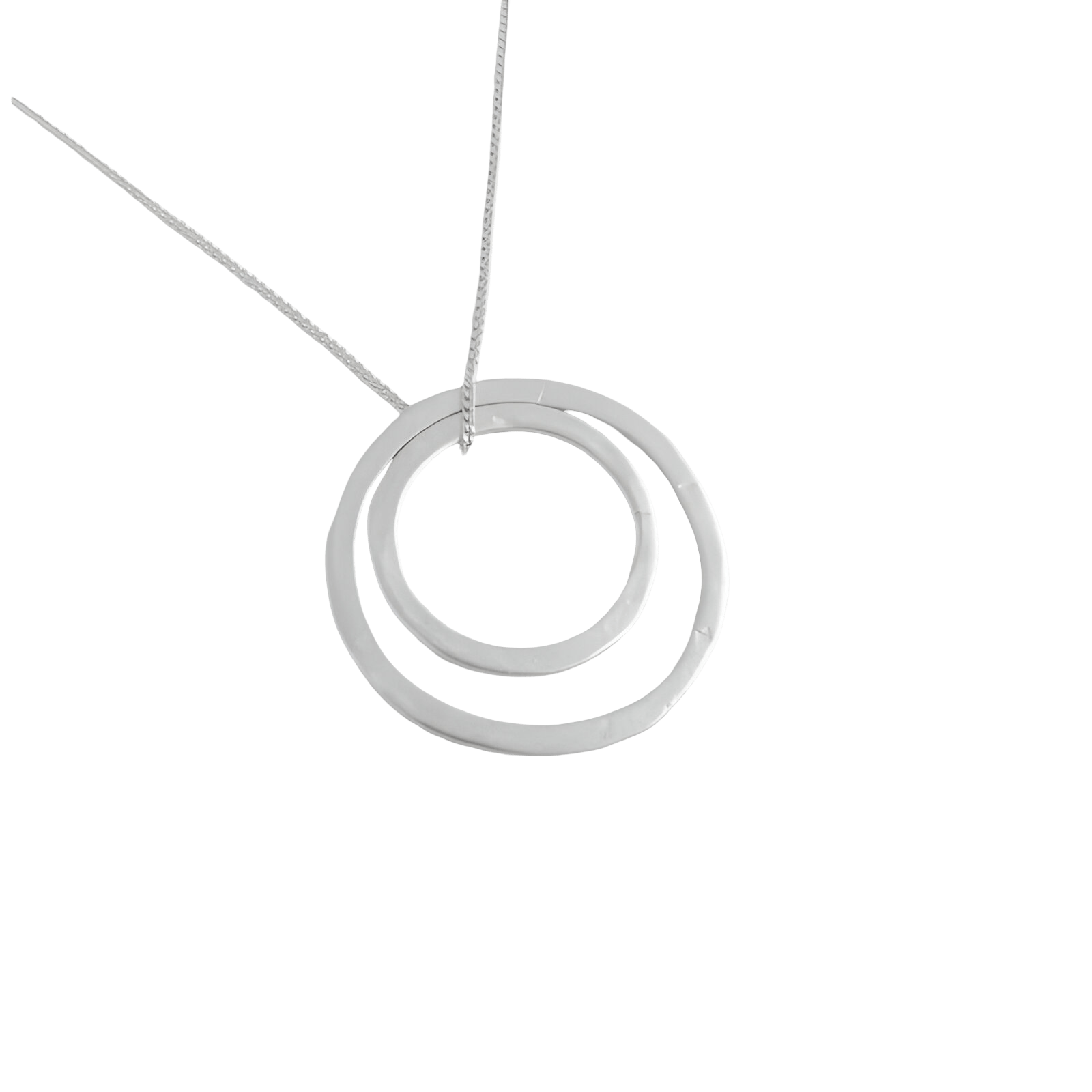 Susi Cala Kette Double Hoop L/M Pendant, Silber