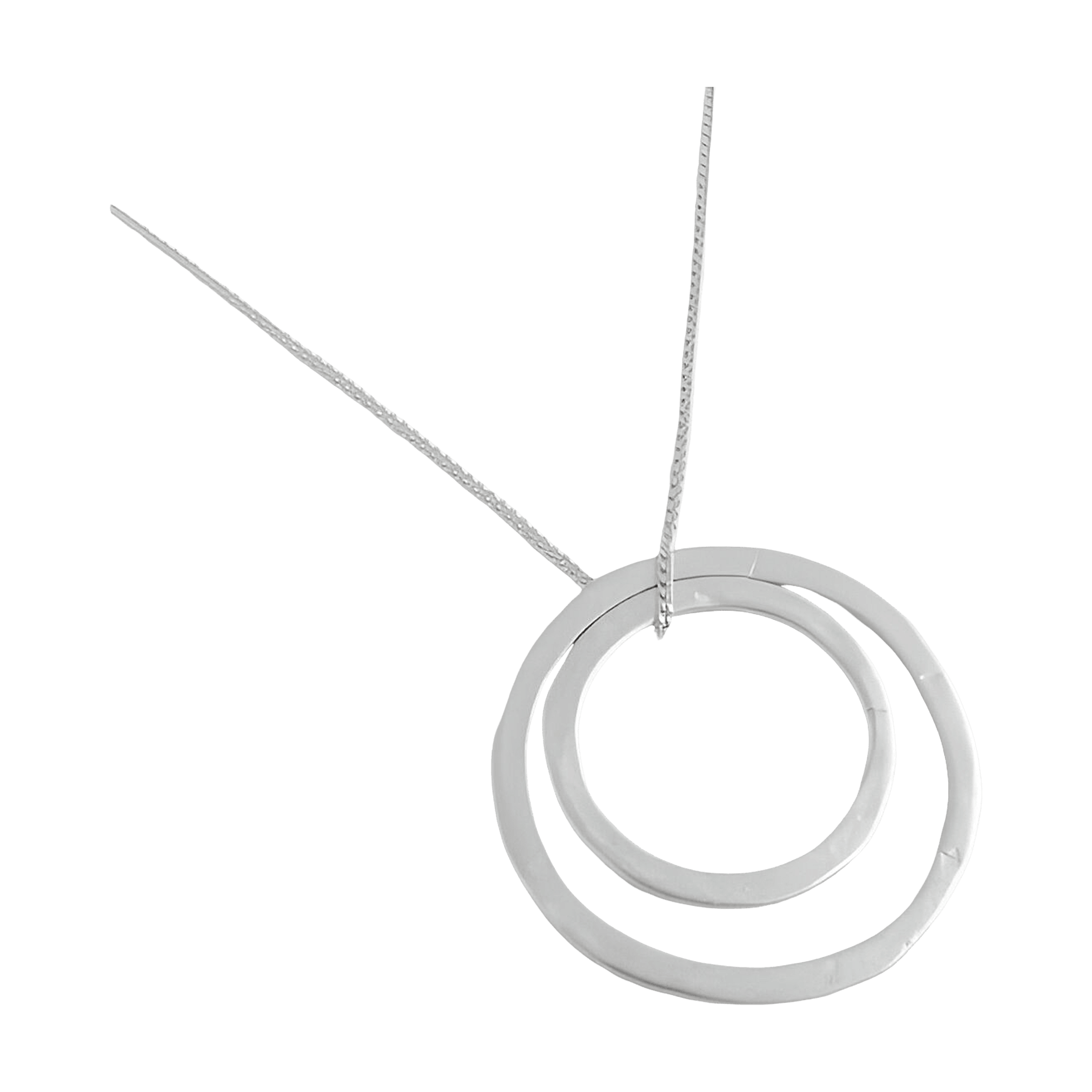 Susi Cala Kette Double Hoop L/M Pendant, Silber