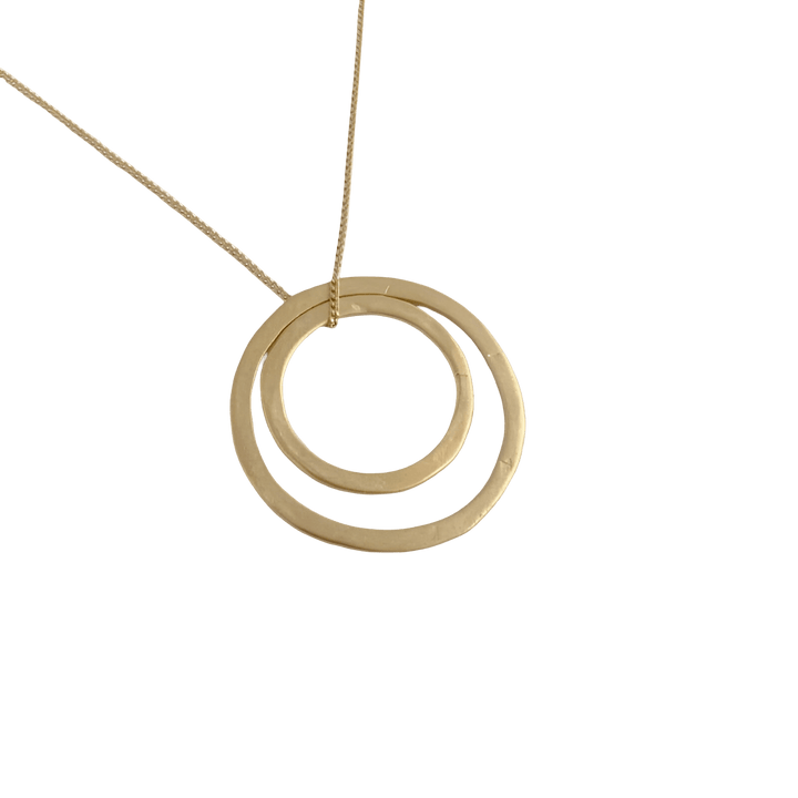 Susi Cala Kette Double Hoop L/M Pendant, vergoldet