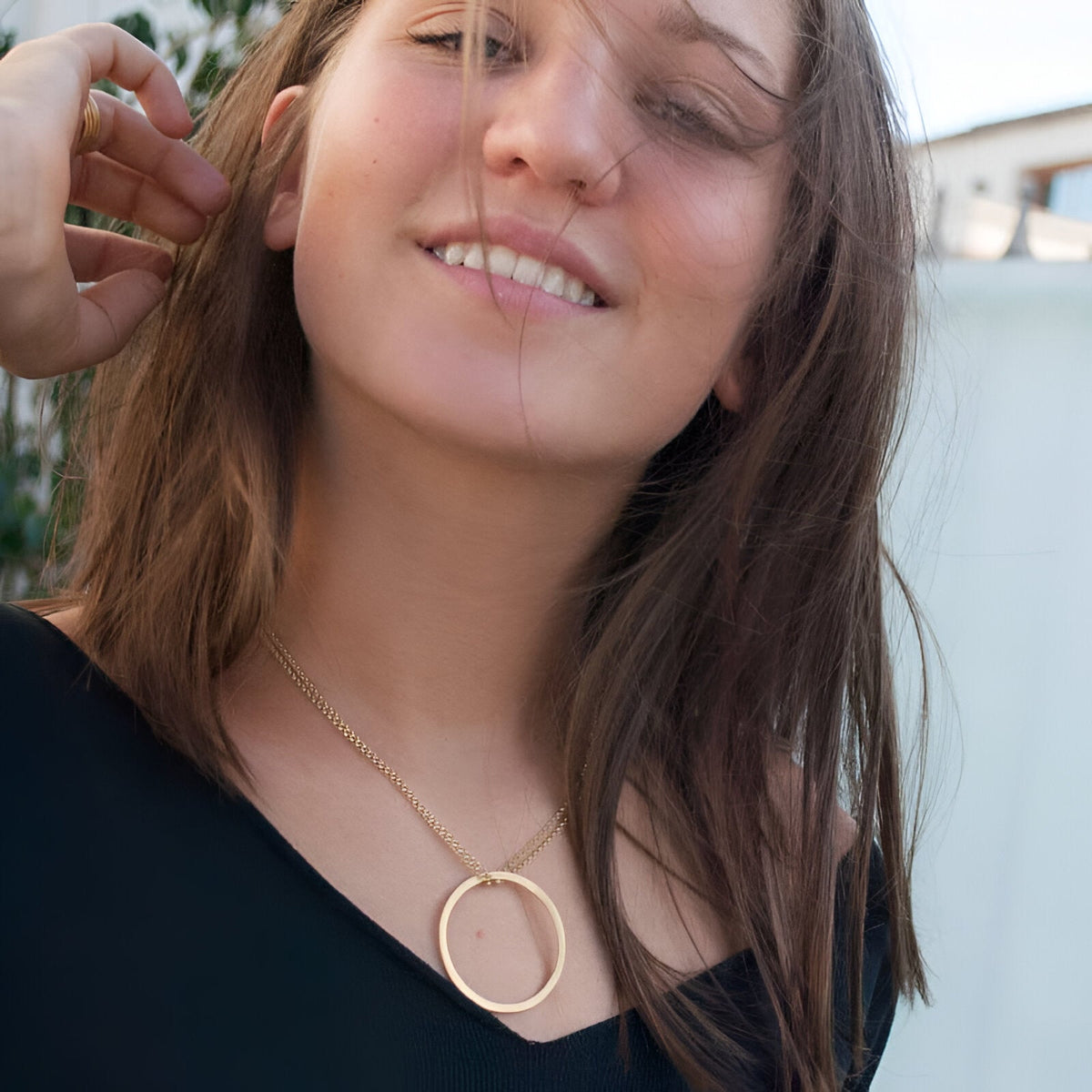 Susi Cala Kette La Cala M Long Circle, Silber