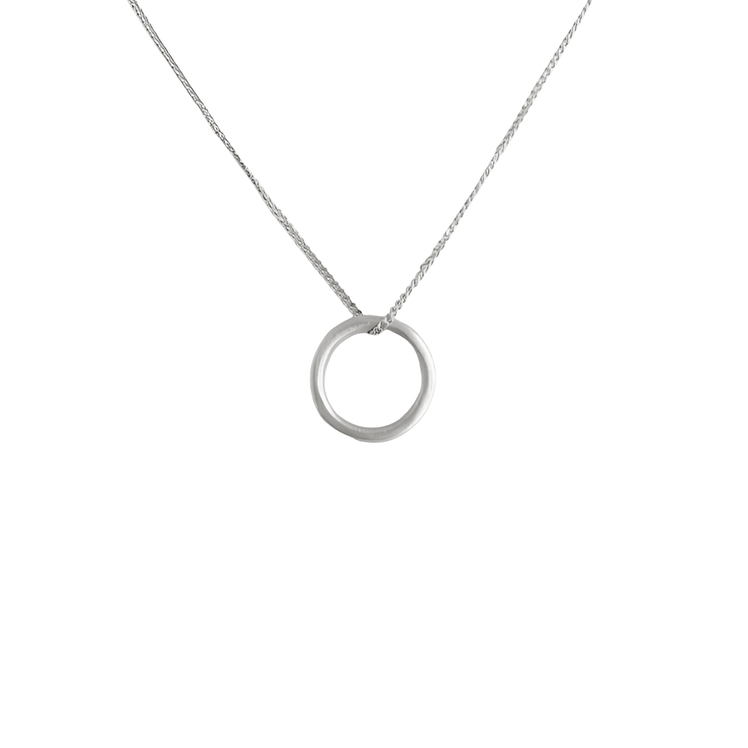 Susi Cala Kette London Circle Pendant, Silber