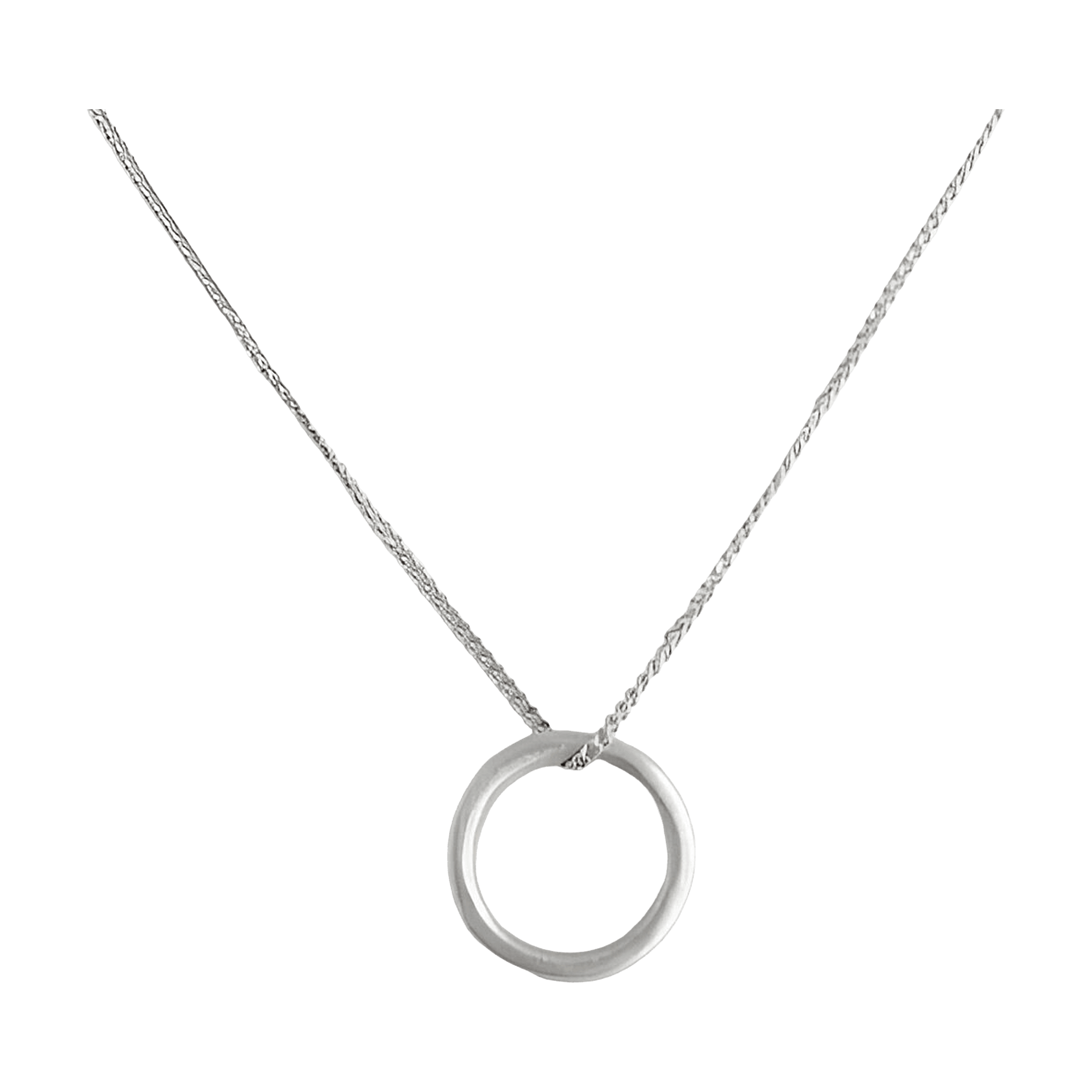 Susi Cala Kette London Circle Pendant, Silber