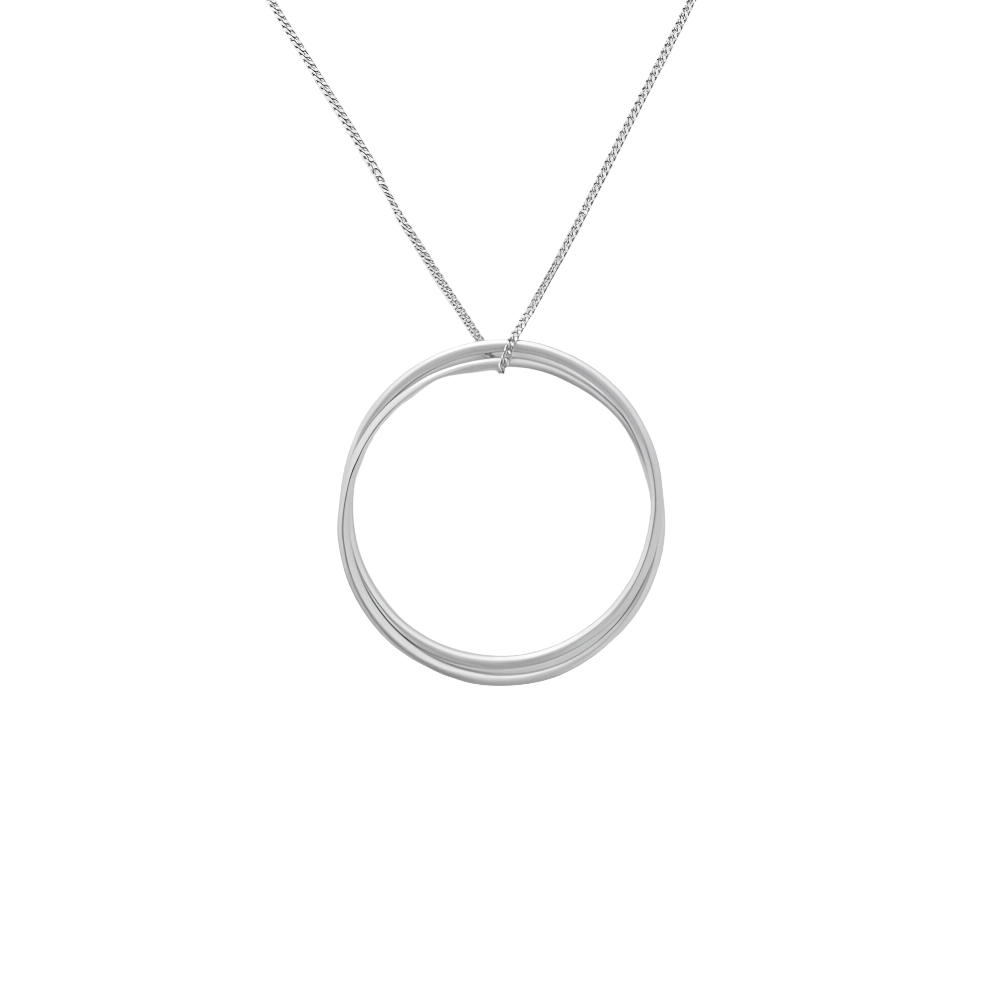 Susi Cala Kette London Twin L Pendant, Silber