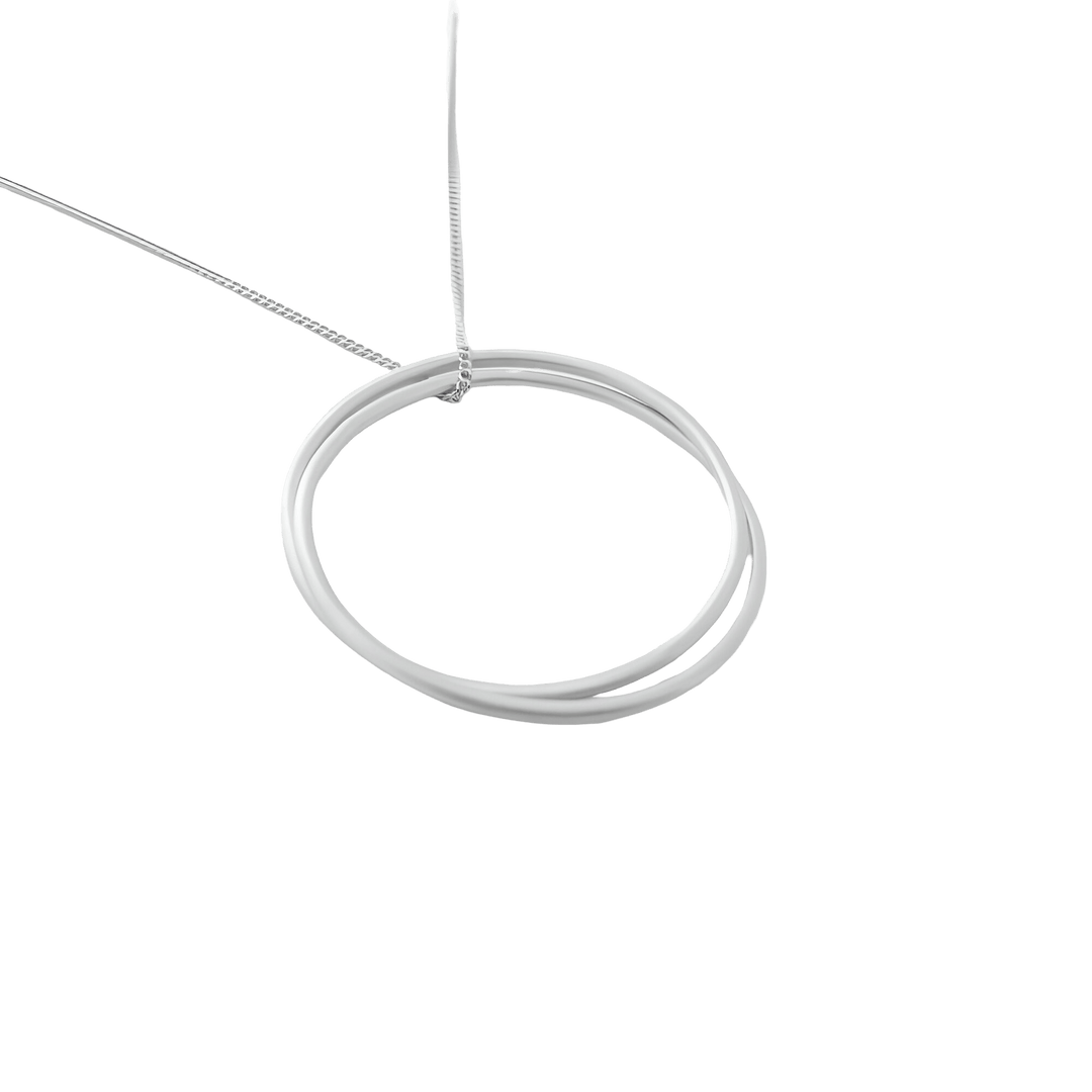 Susi Cala Kette London Twin L Pendant, Silber