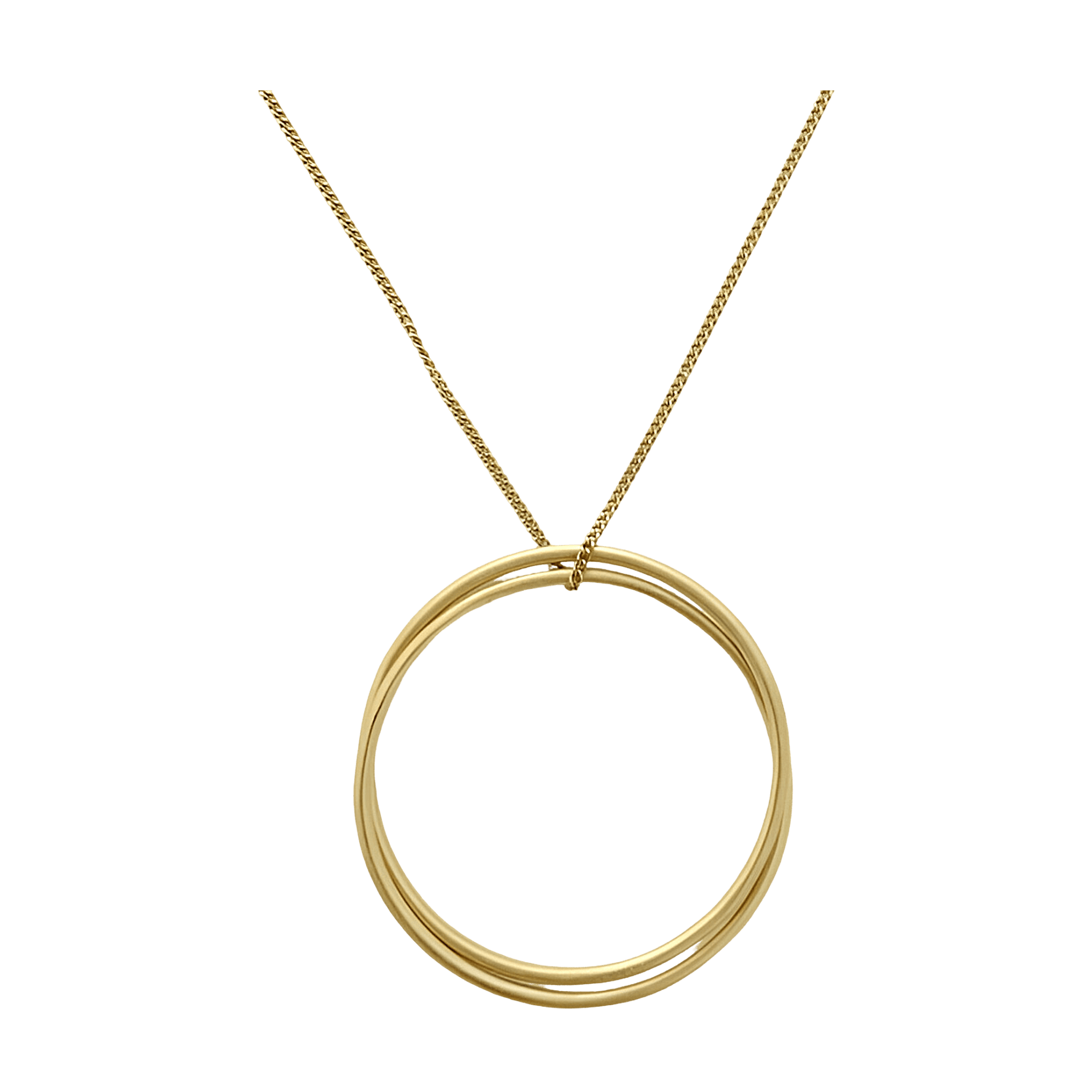 Susi Cala Kette London Twin L Pendant, vergoldet