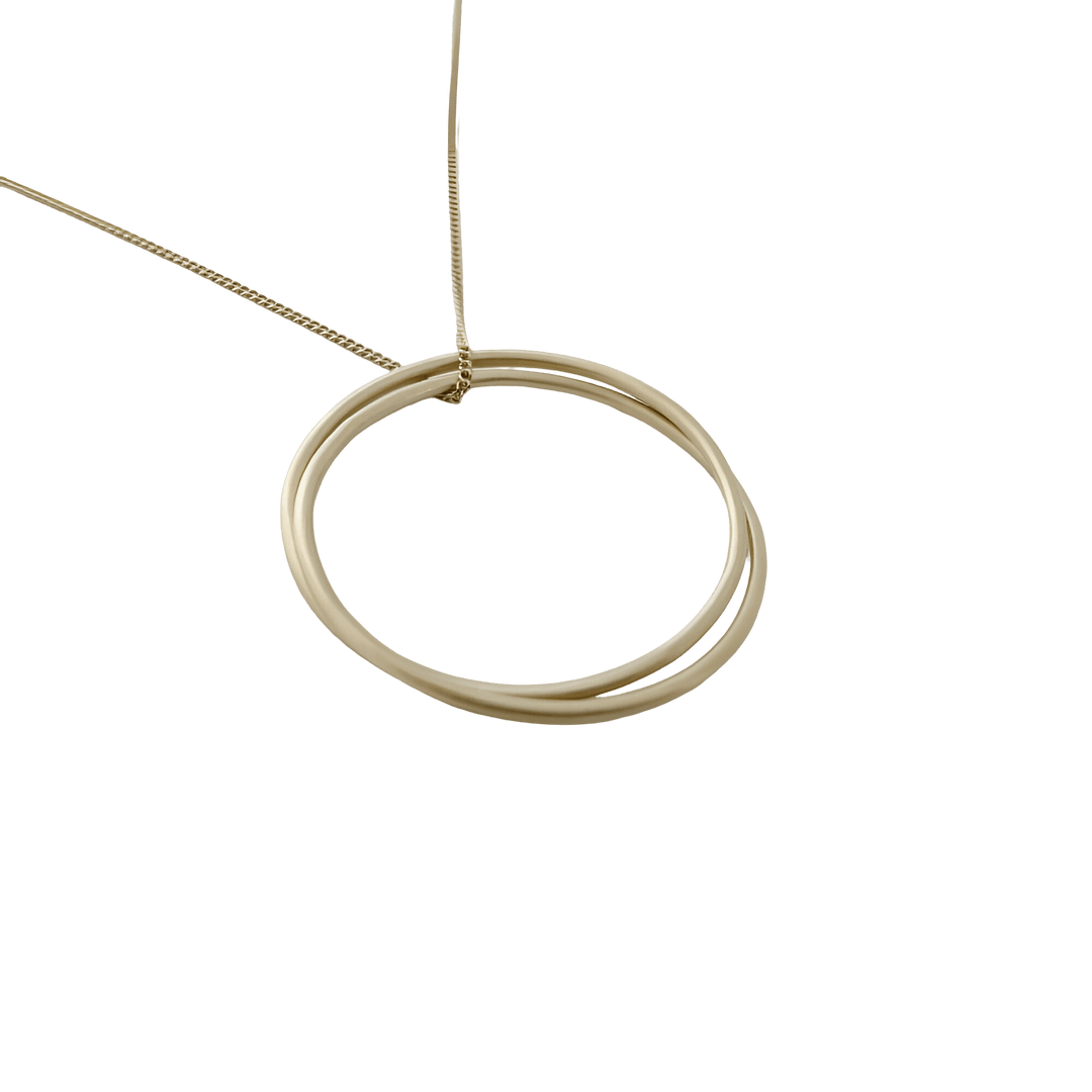 Susi Cala Kette London Twin L Pendant, vergoldet