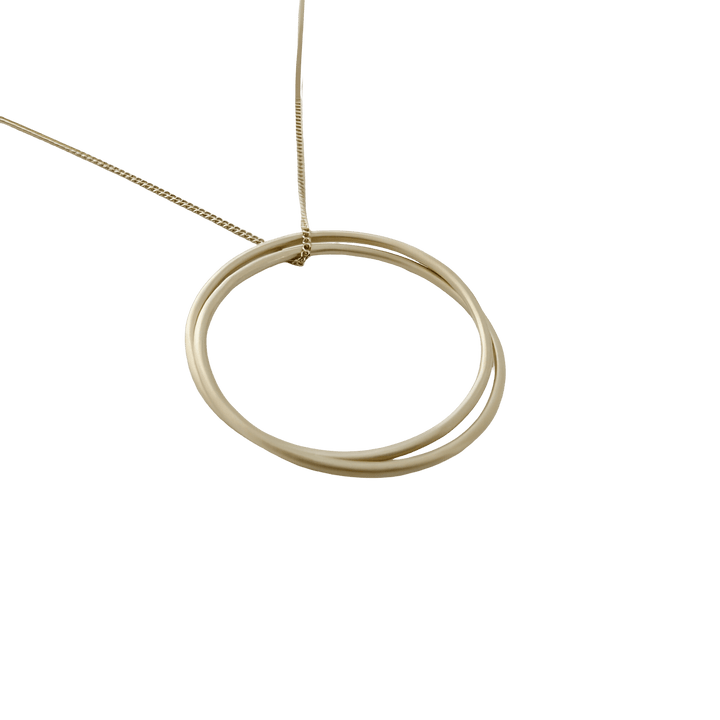 Susi Cala Kette London Twin L Pendant, vergoldet
