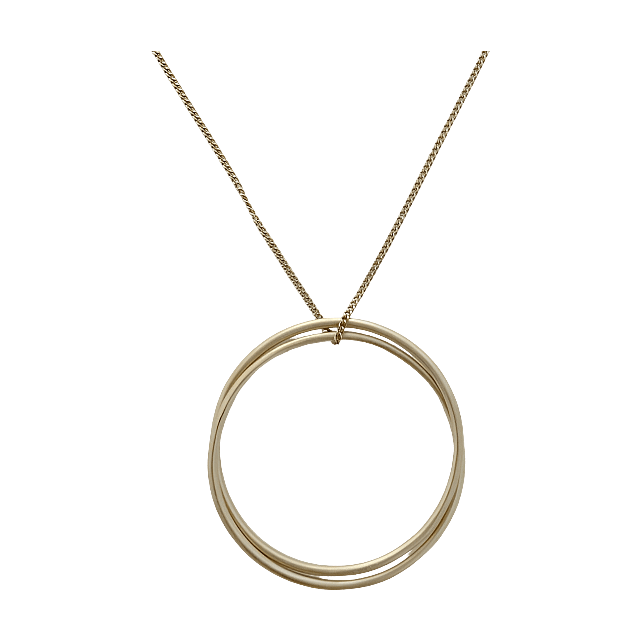 Susi Cala Kette London Twin L Pendant, vergoldet