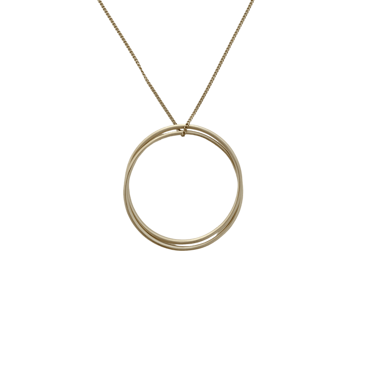 Susi Cala Kette London Twin L Pendant, vergoldet