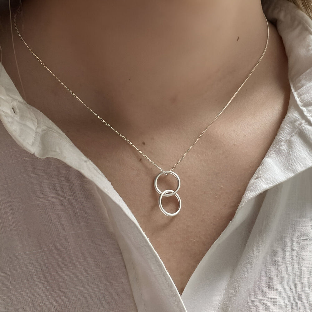 Susi Cala Kette London Twin S Pendant, Silber