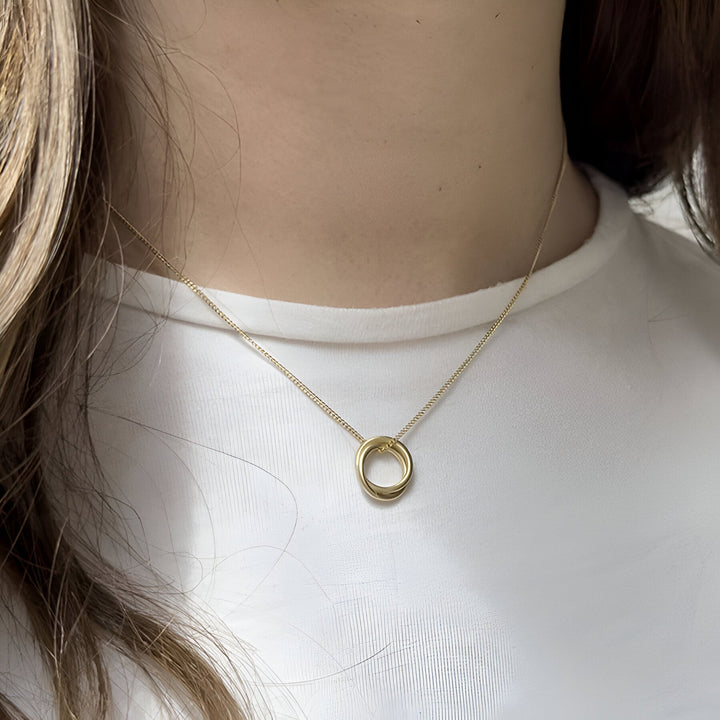 Susi Cala Kette London Twin S Pendant, vergoldet