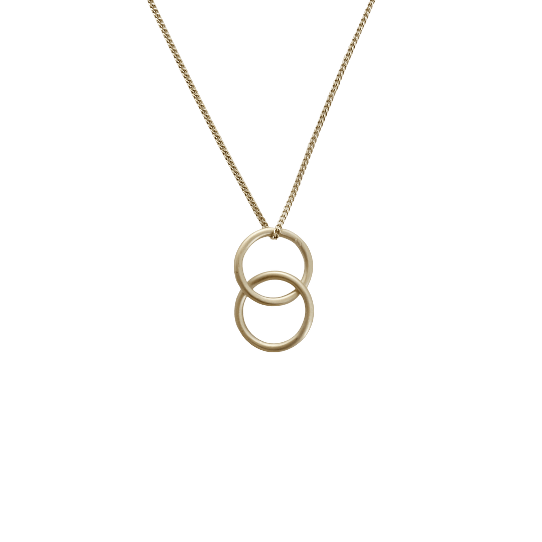 Susi Cala Kette London Twin S Pendant, vergoldet