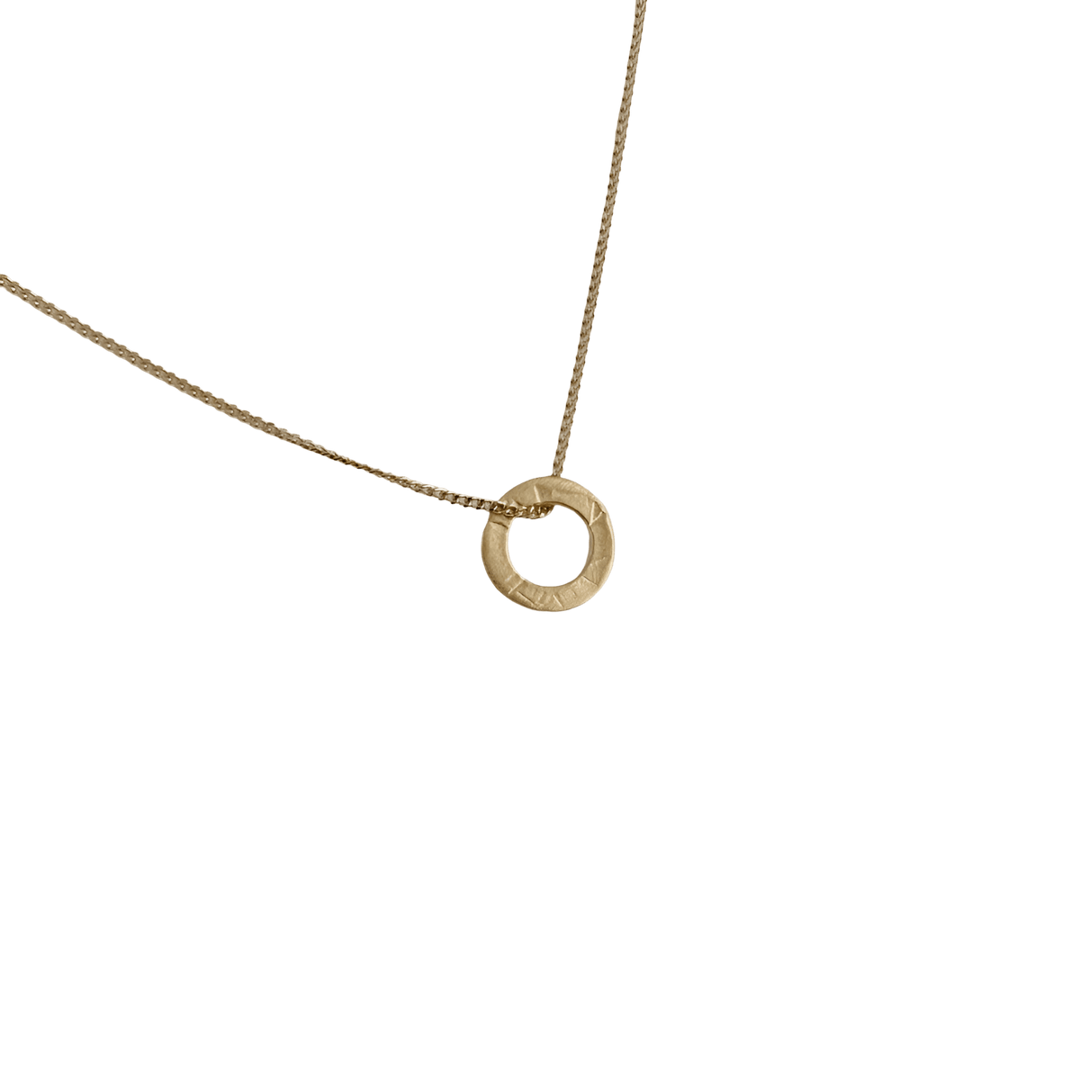 Susi Cala Kette One Soul Circle Pendant, vergoldet