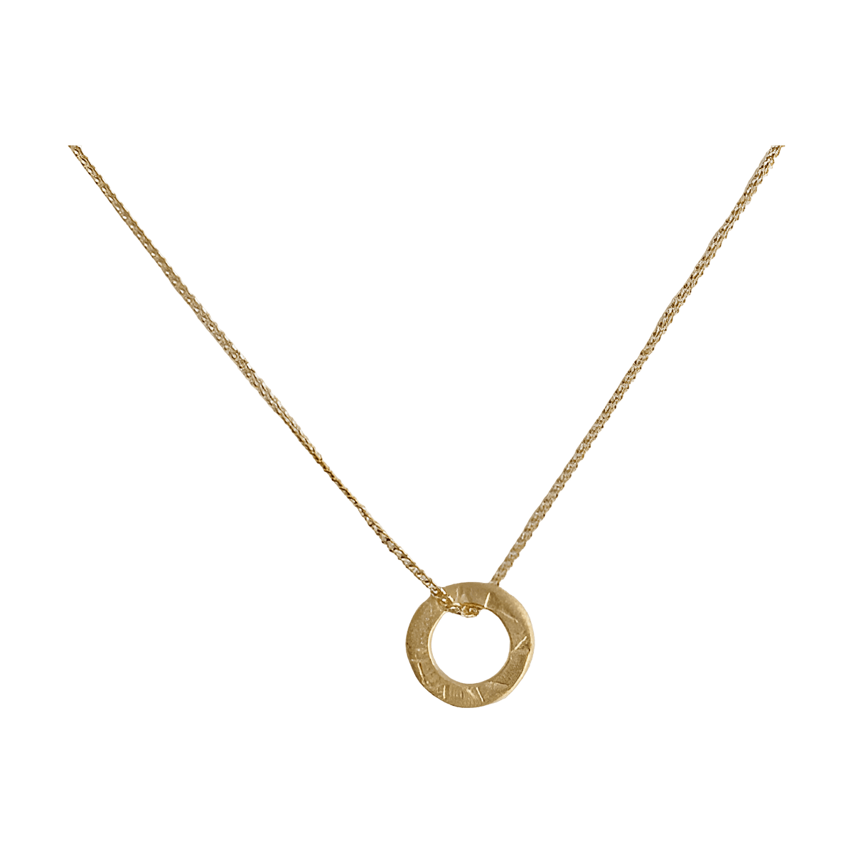 Susi Cala Kette One Soul Circle Pendant, vergoldet