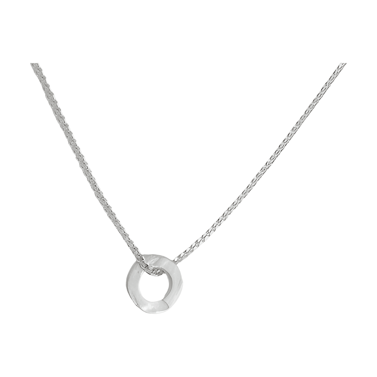 Susi Cala Kette One Soul Supermini Circle Pendant, Silber