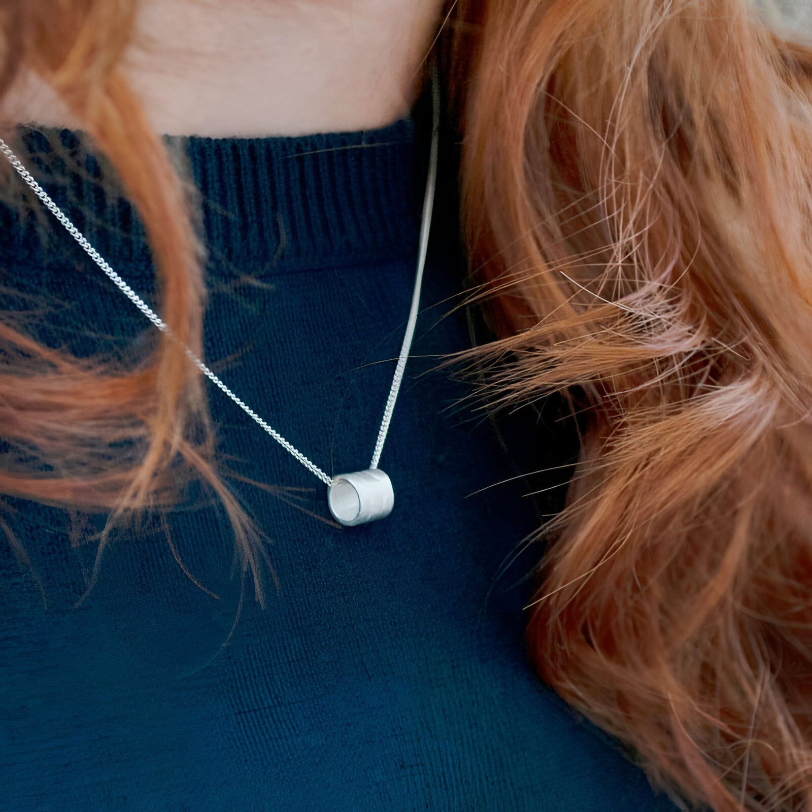 Susi Cala Kette Sophie Triple Pendant, Silber