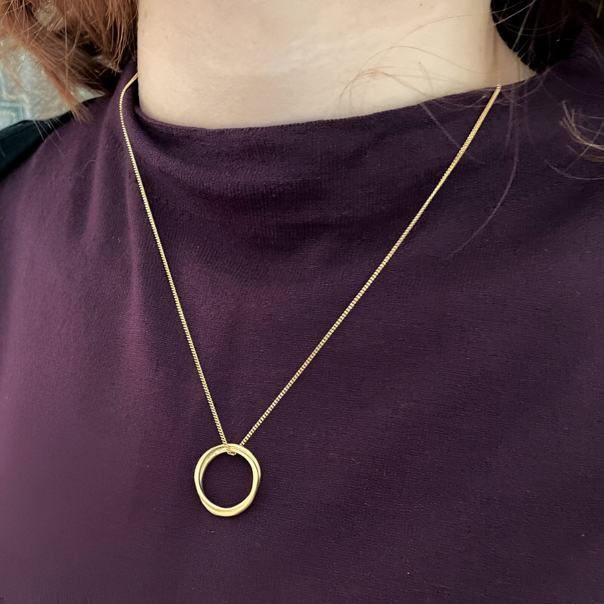 Susi Cala Kette Sophie Twin M Pendant, vergoldet