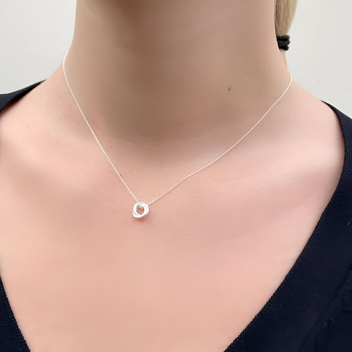 Susi Cala Kette Sophie Twin XS Pendant, Silber
