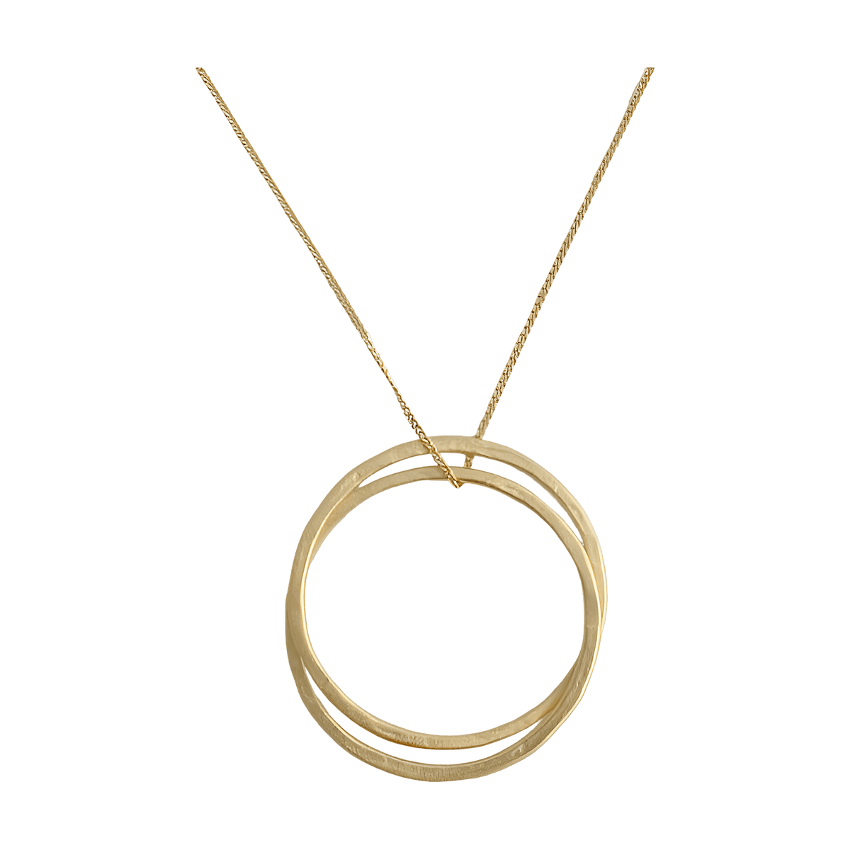 Susi Cala Kette Twin L Pendant, vergoldet