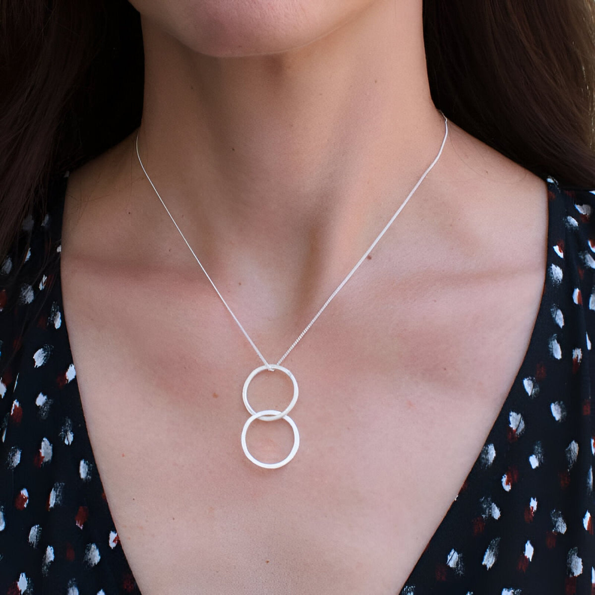Susi Cala Kette Twin M Pendant, Silber