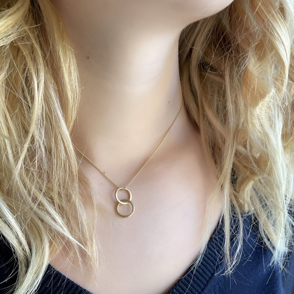 Susi Cala Kette Twin S Pendant, vergoldet