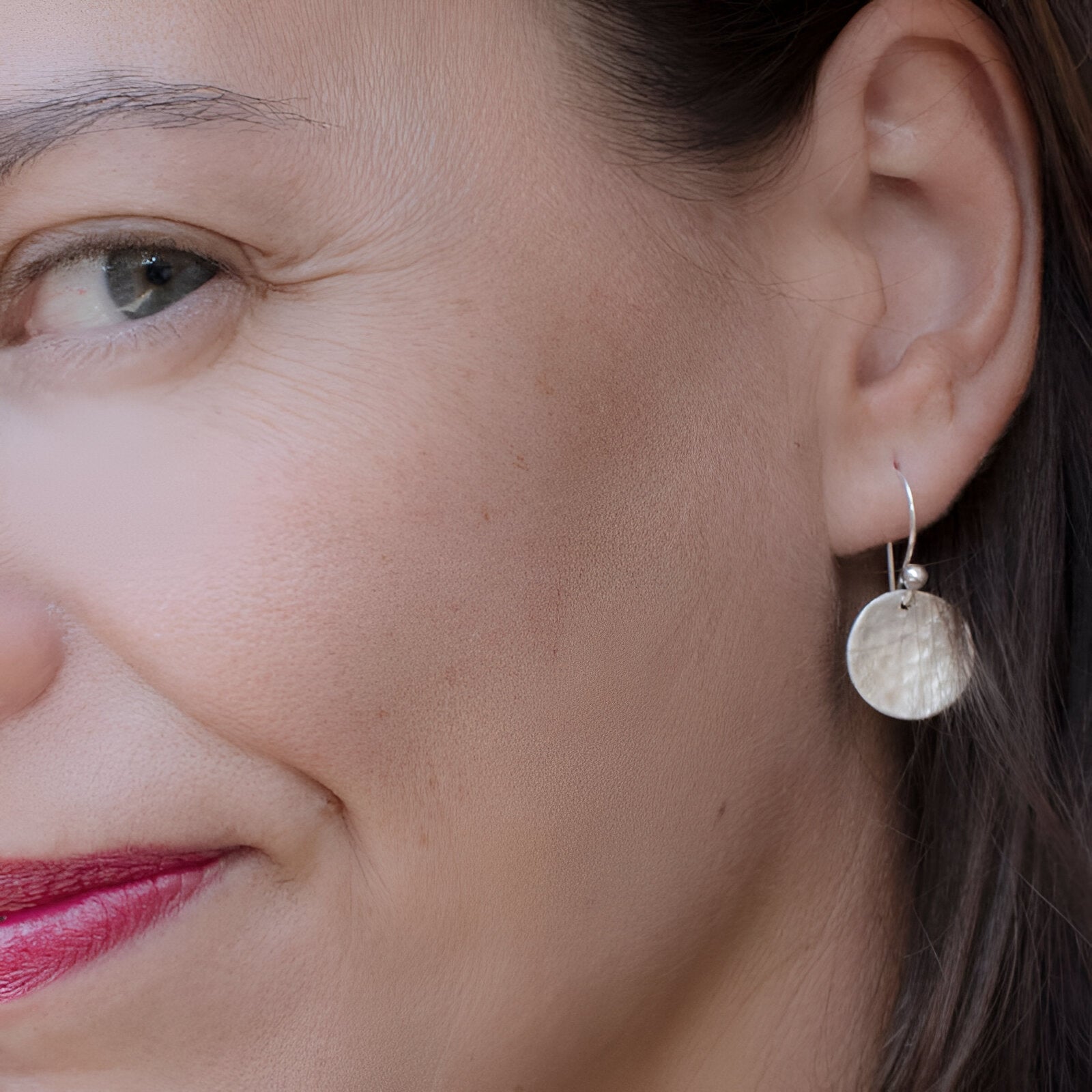 Susi Cala Ohrringe Moon Hippies, M, Silber