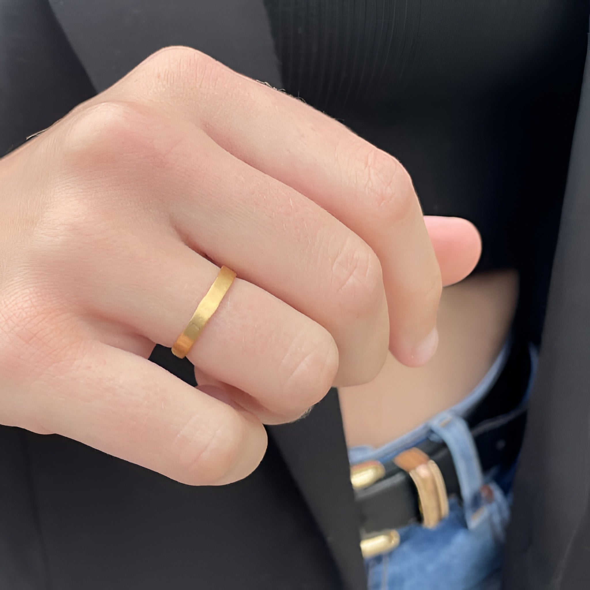 Susi Cala Ring Kam, vergoldet 50, Ø innen ca. 15,9 mm