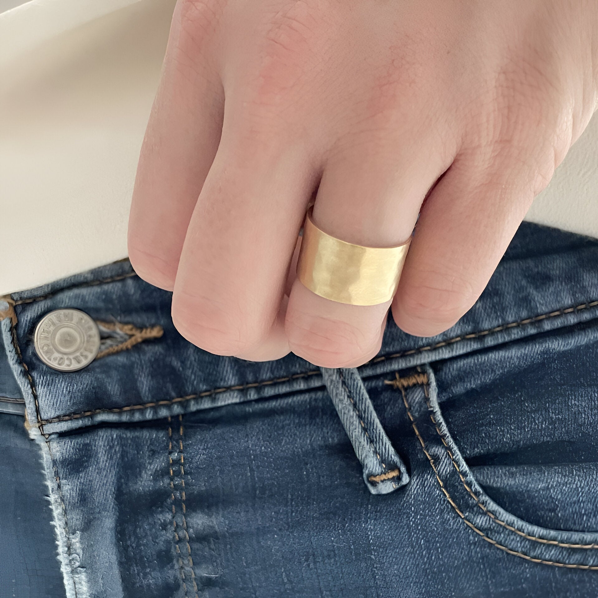 Susi Cala Ring Miss Lemon Big, vergoldet