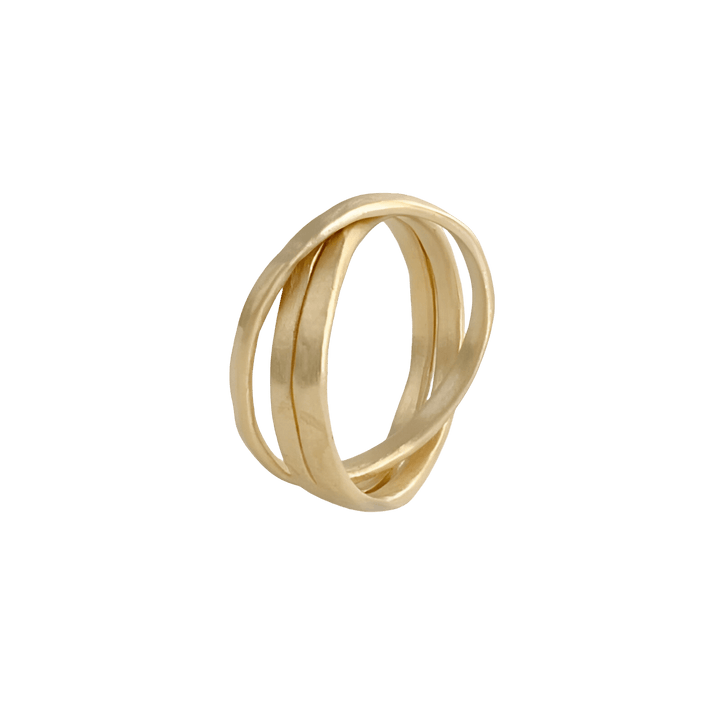 Susi Cala Ring Sophie 3Twin, vergoldet