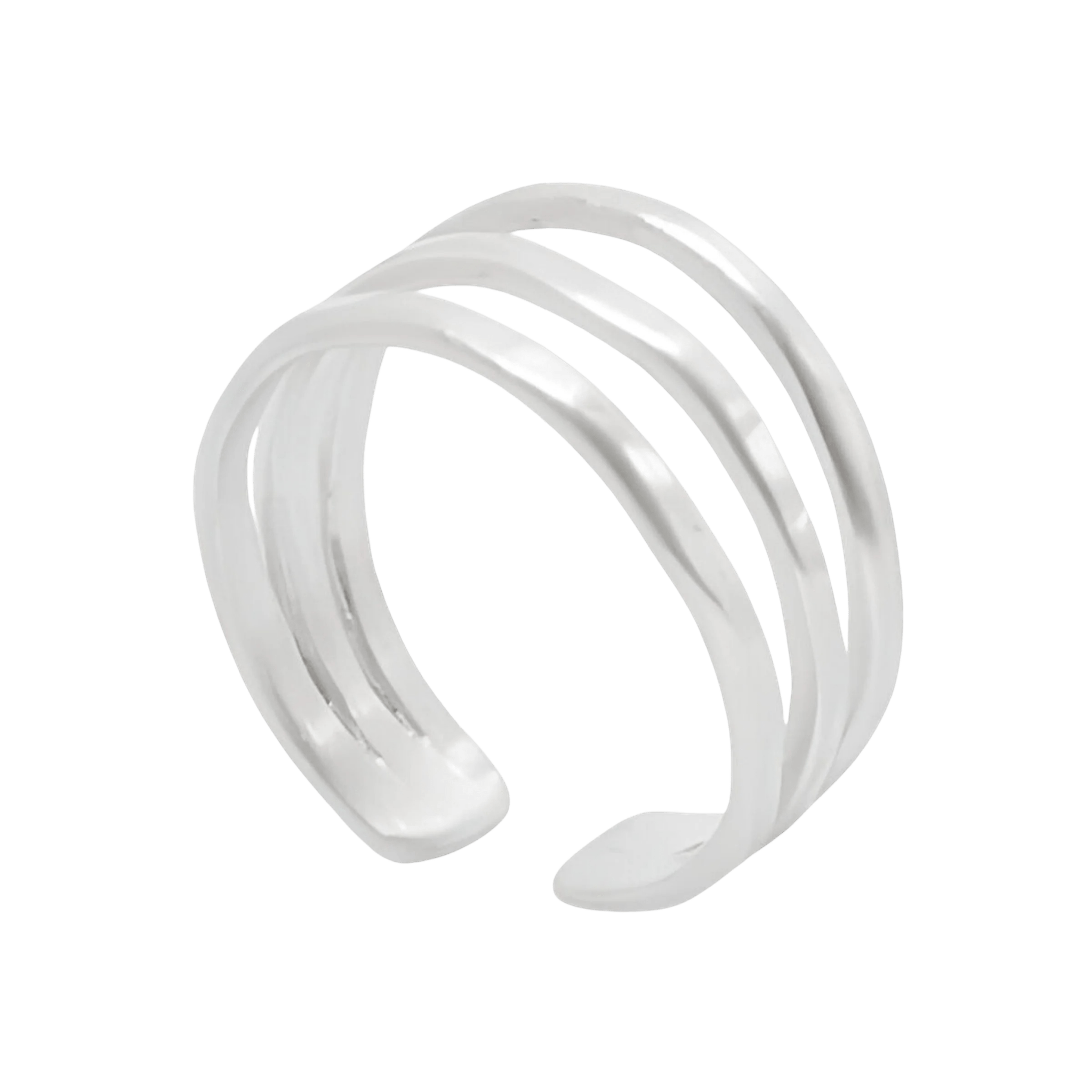 Susi Cala Ring Sophie Triple, Silber