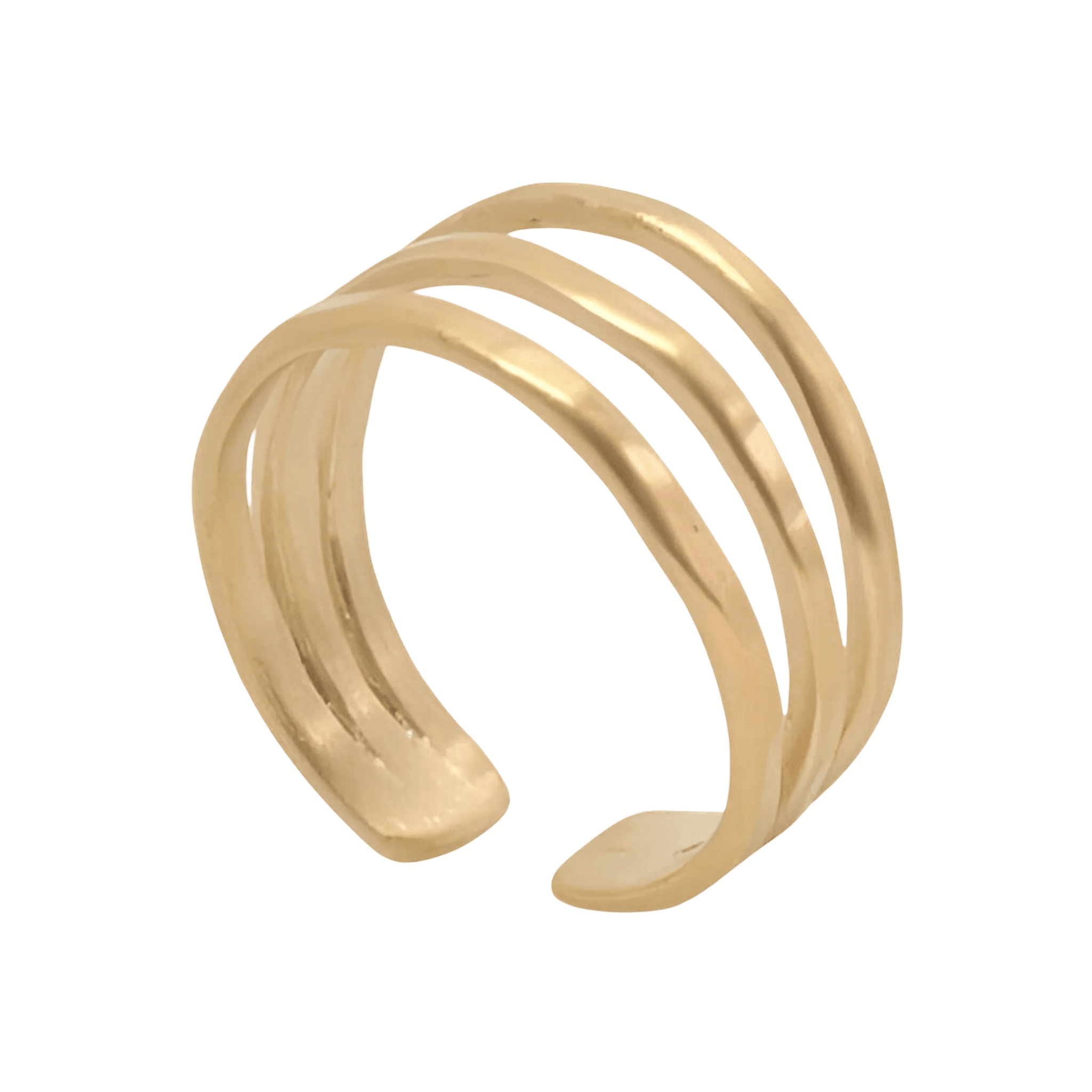 Susi Cala Ring Sophie Triple, vergoldet