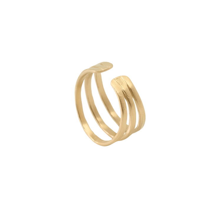 Susi Cala Ring Sophie Triple, vergoldet