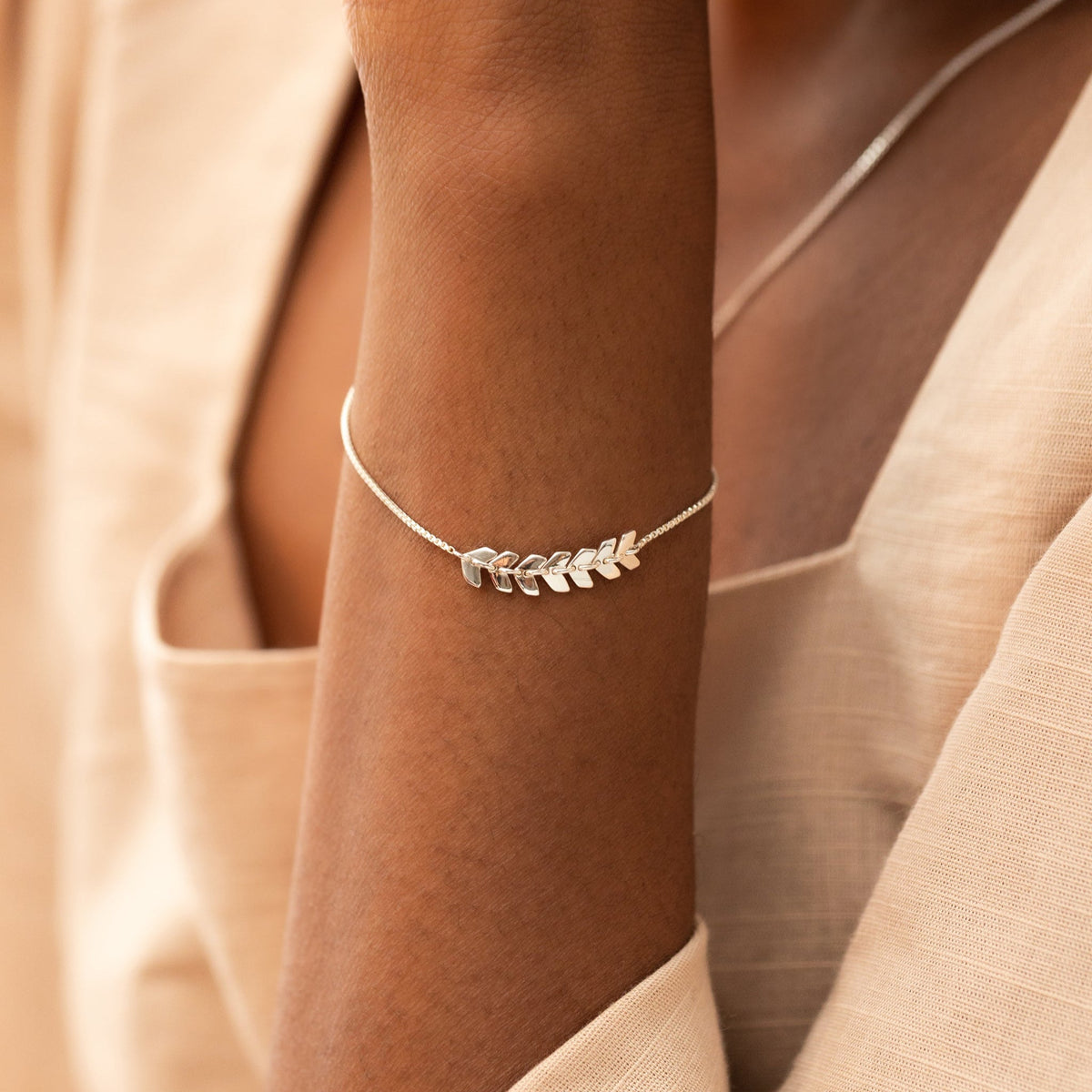 Syster P Armband Layers Simone, Silber