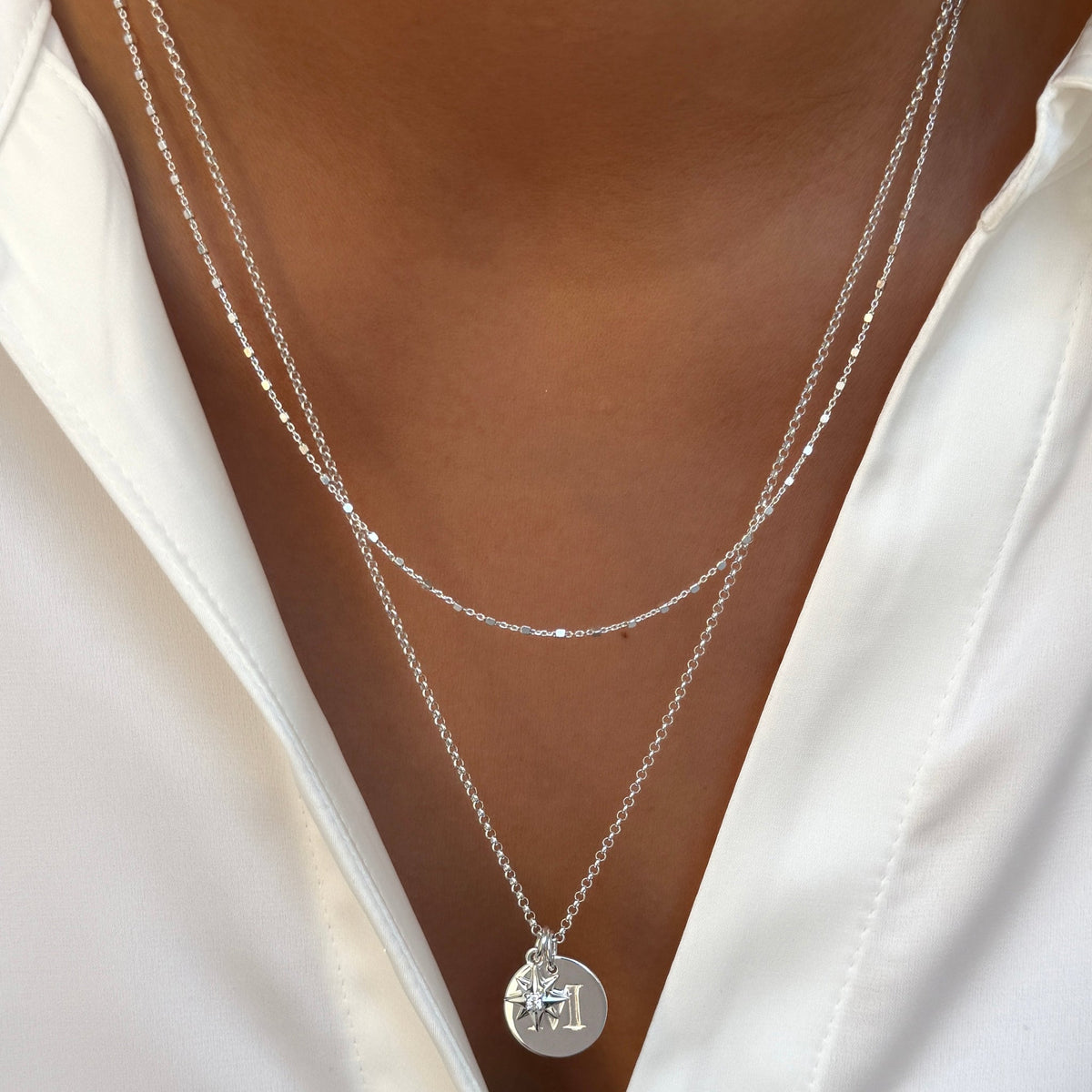 Syster P Kette Beloved Medium Rolo, Silber