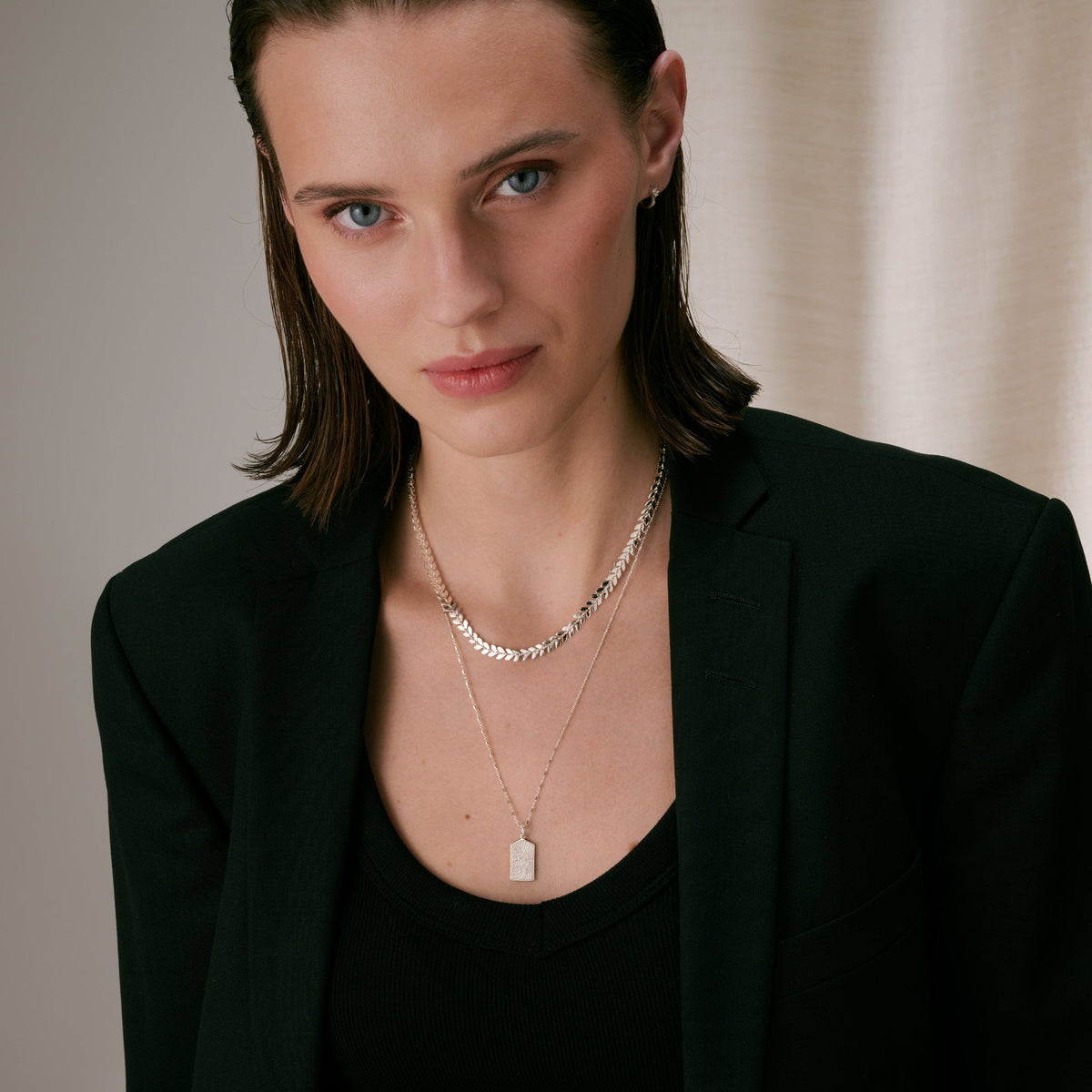 Syster P Kette Layers Olivia, Silber