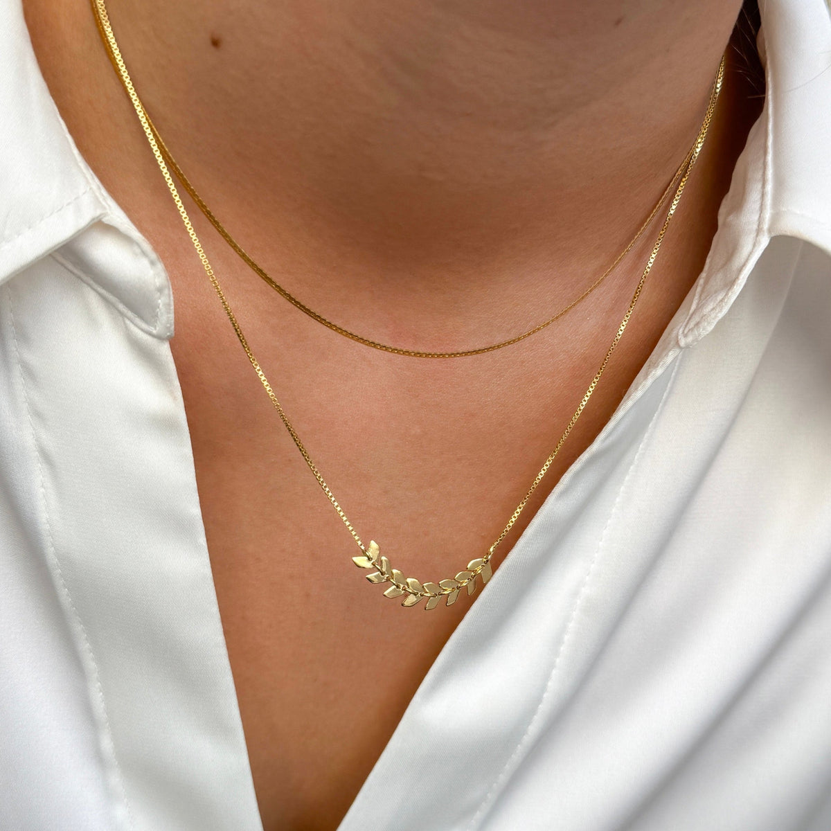 Syster P Kette Layers Simone, vergoldet