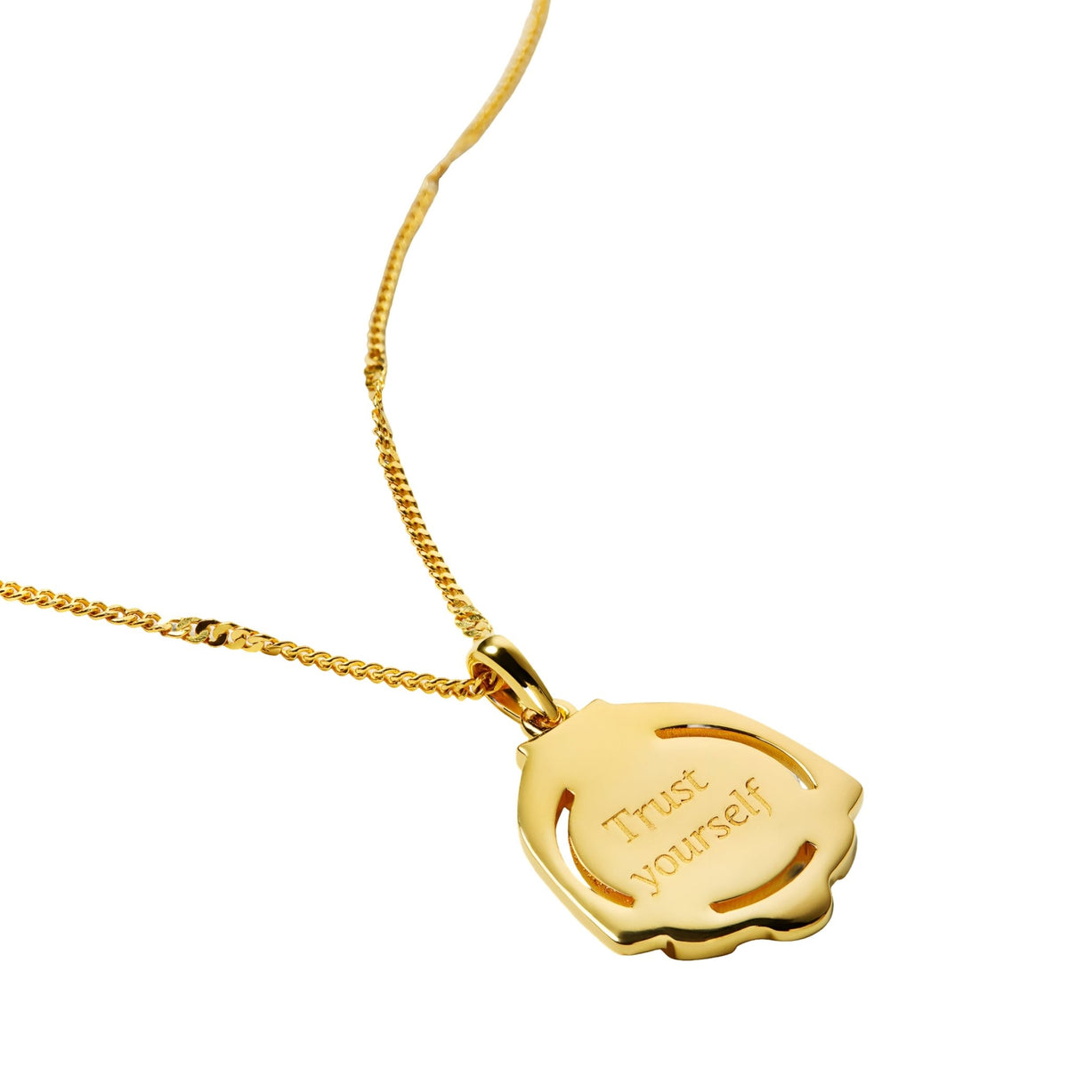 Syster P Kette Lucky Coin Athena, vergoldet