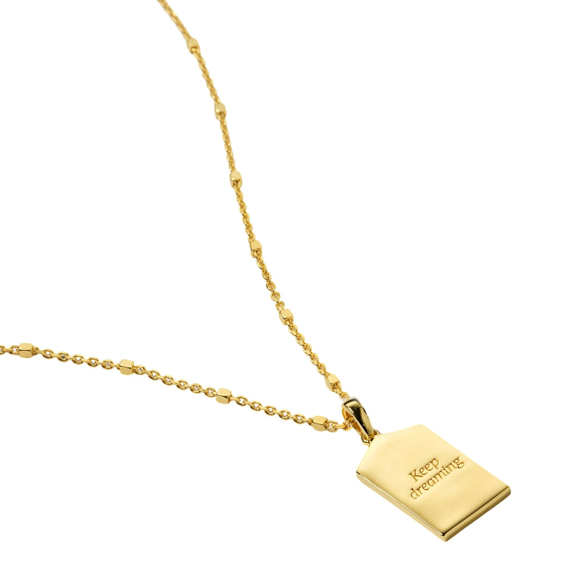 Syster P Kette Lucky Coin Keep Dreaming, vergoldet