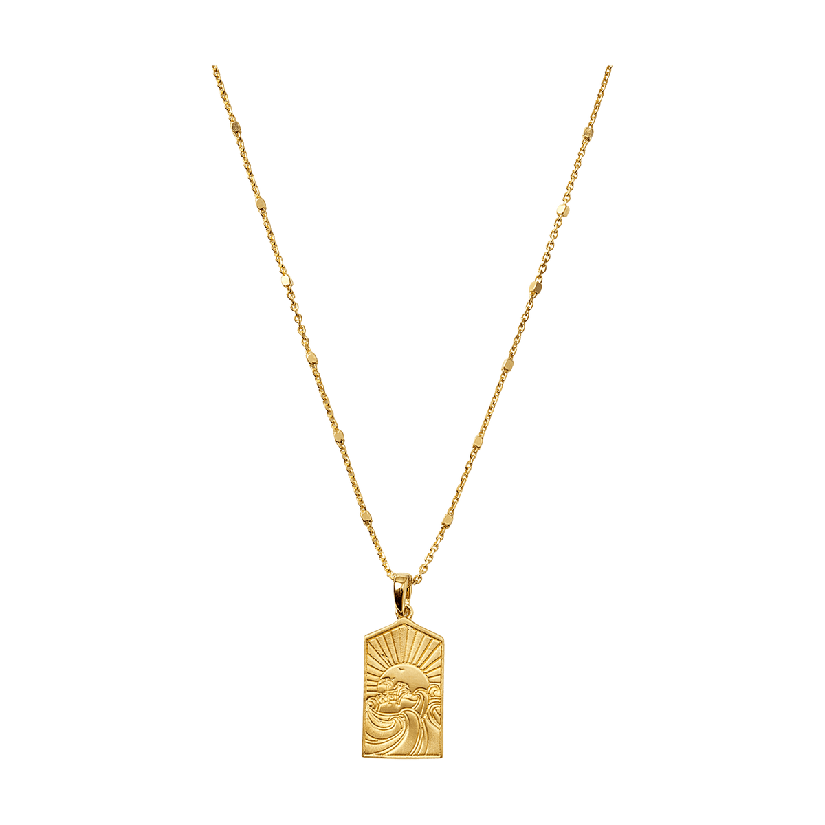 Syster P Kette Lucky Coin Keep Dreaming, vergoldet