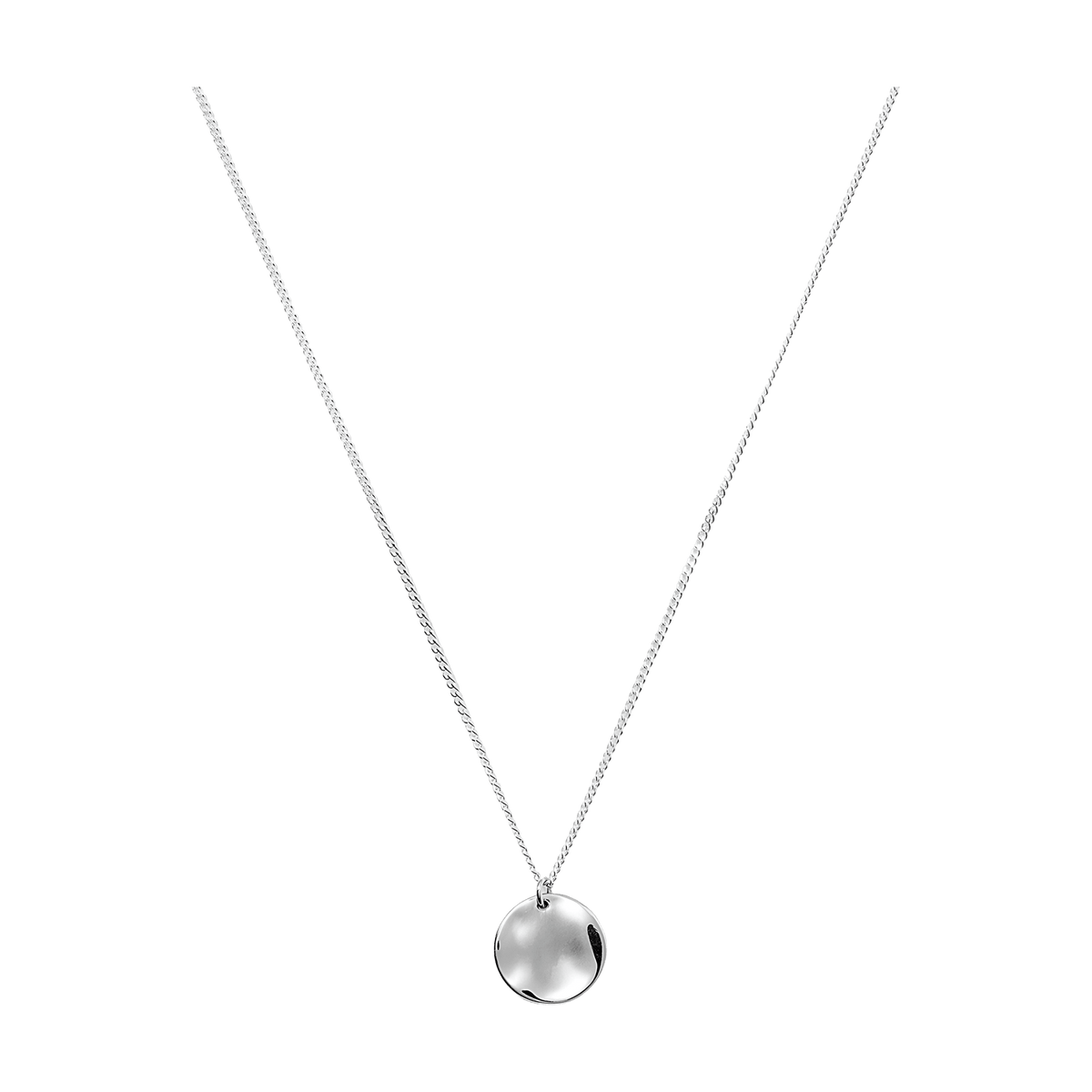 Syster P Kette Minimalistica Hammered, Silber