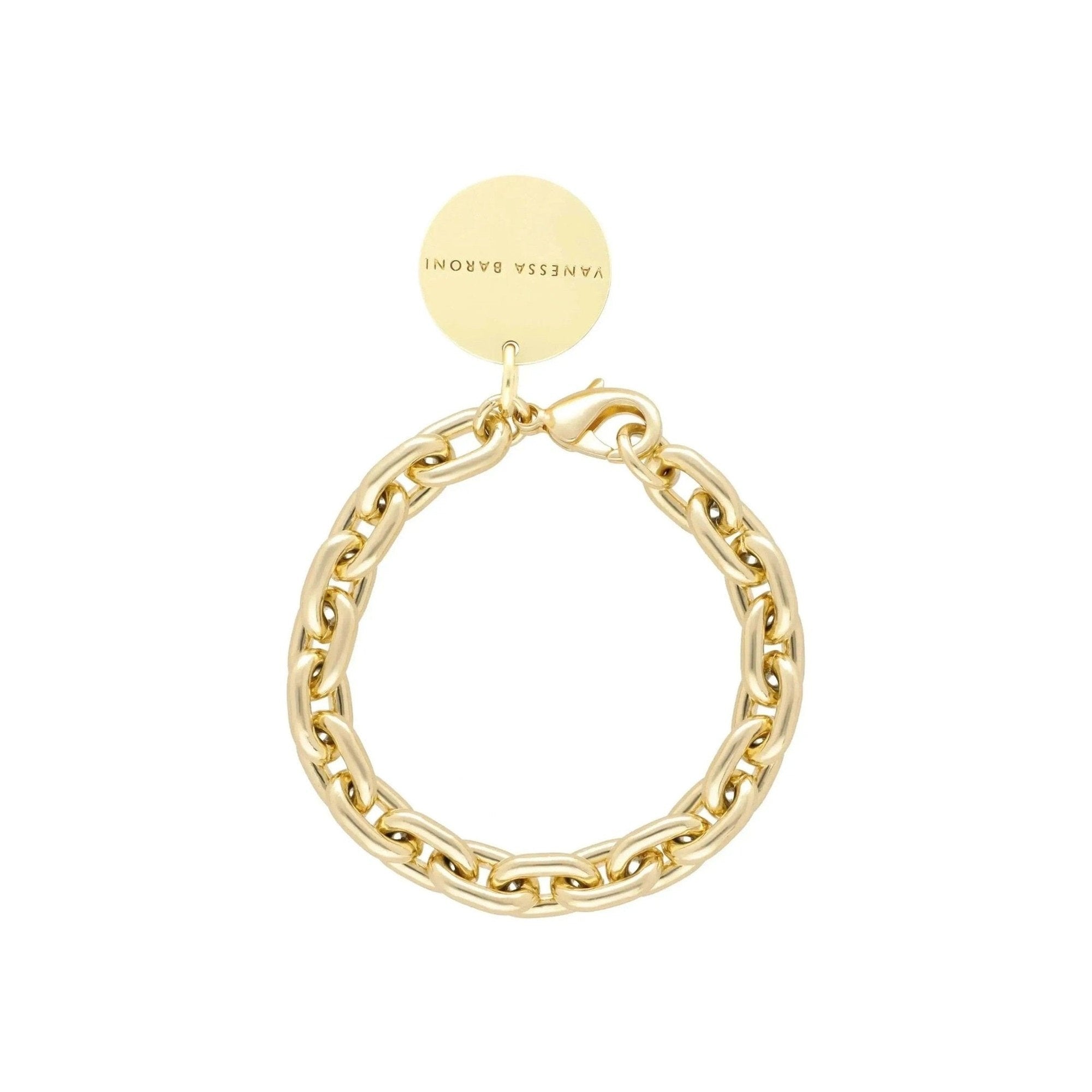 Vanessa Baroni Armband Big Anker, gold, vergoldet